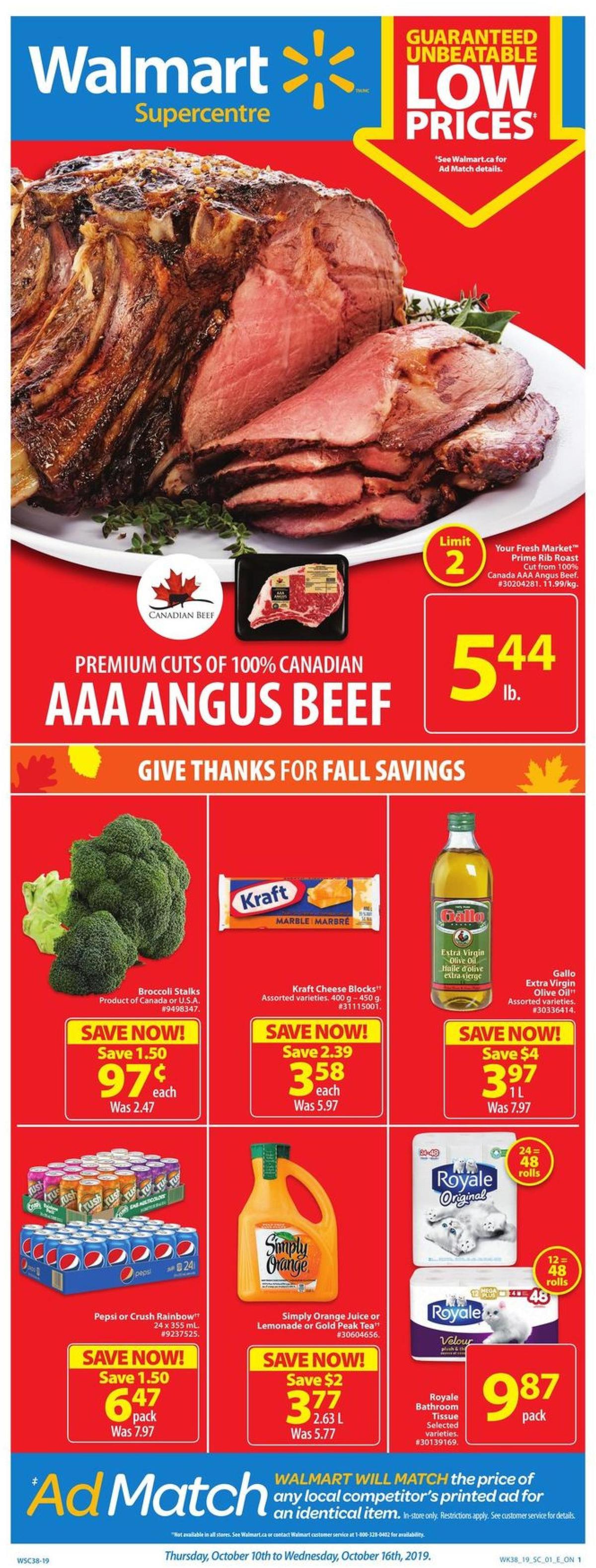 Walmart Flyer from October 10