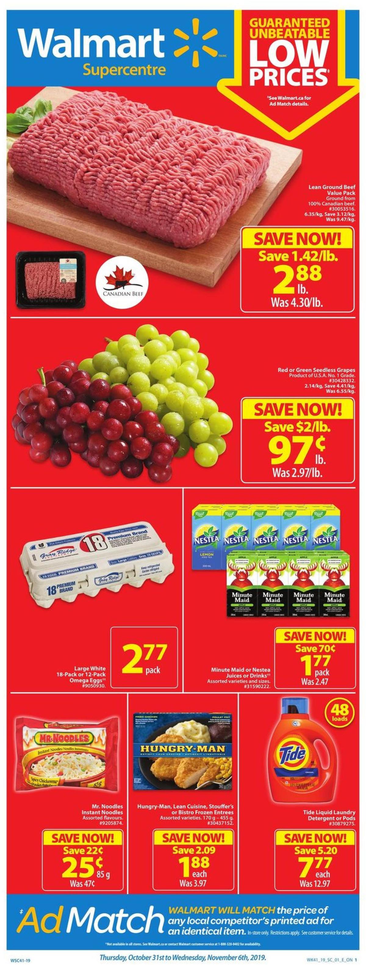 Walmart Flyer from October 31