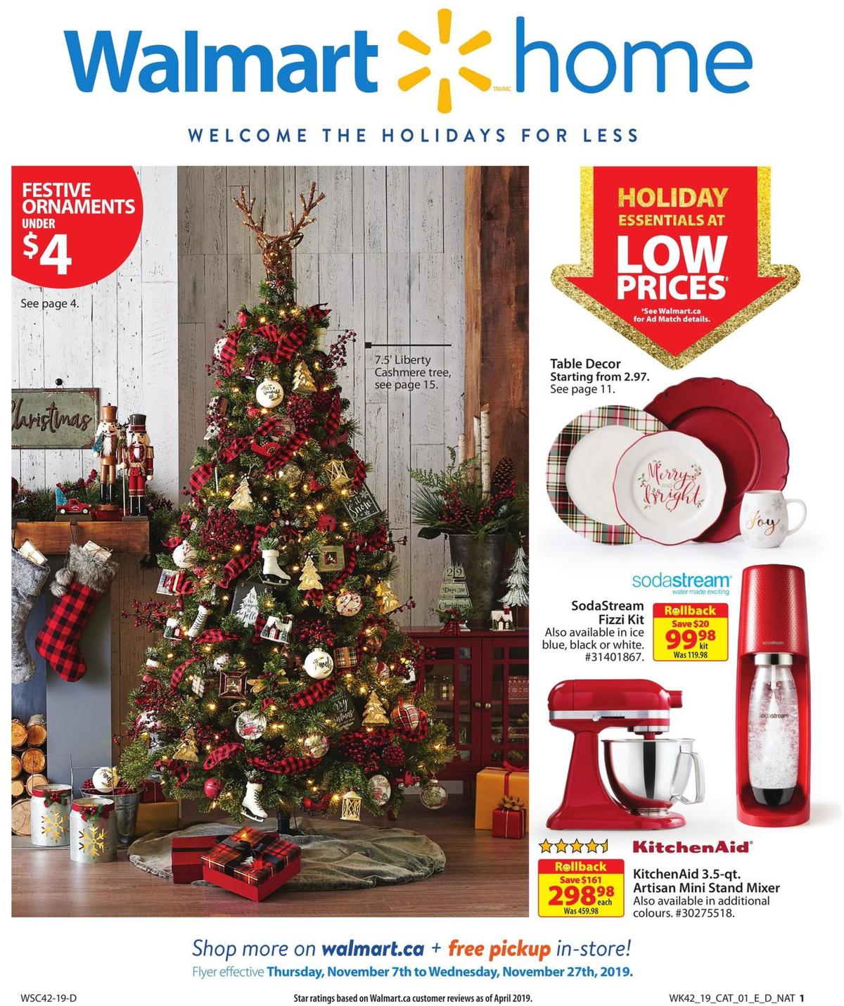 Walmart Walmart home Flyer from November 7