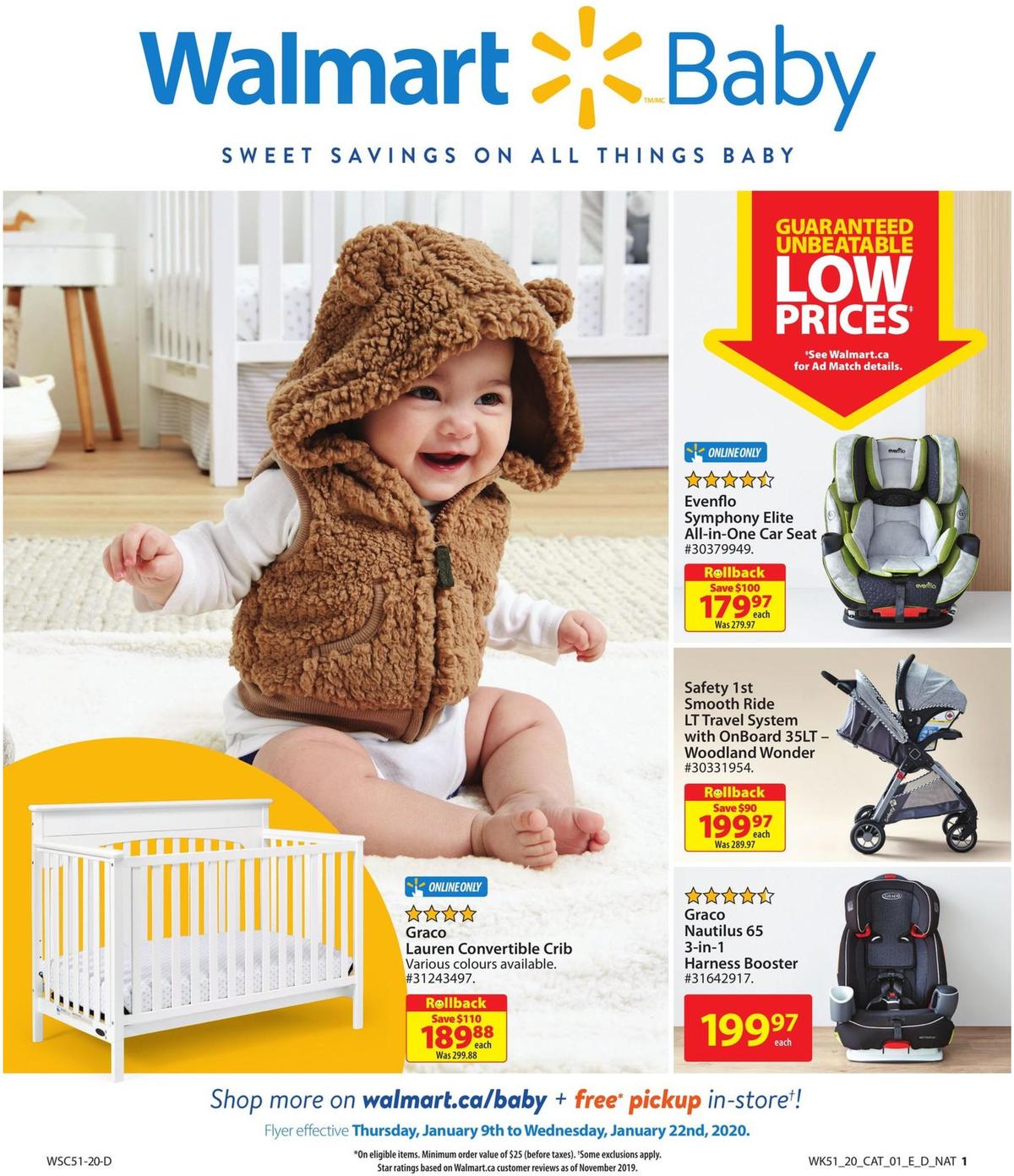 Walmart Walmart Baby Flyer from January 9