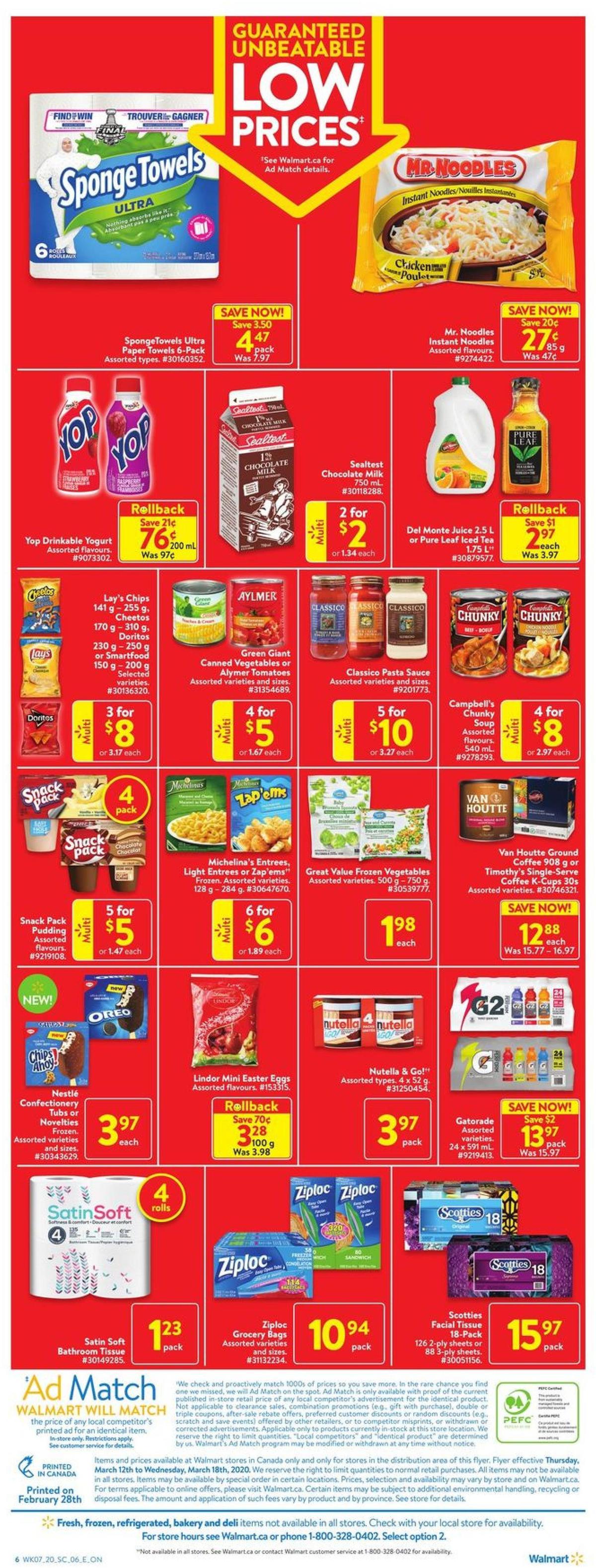 Walmart Flyer from March 12