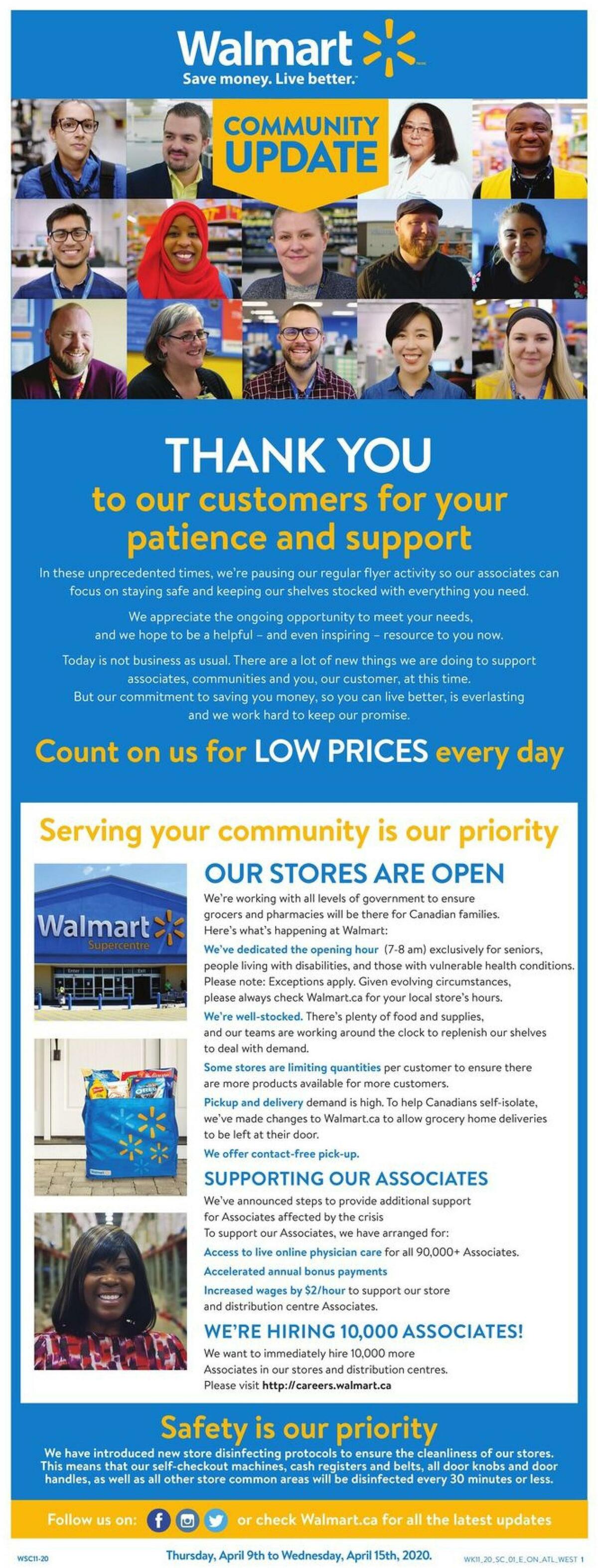 Walmart Flyer from April 9