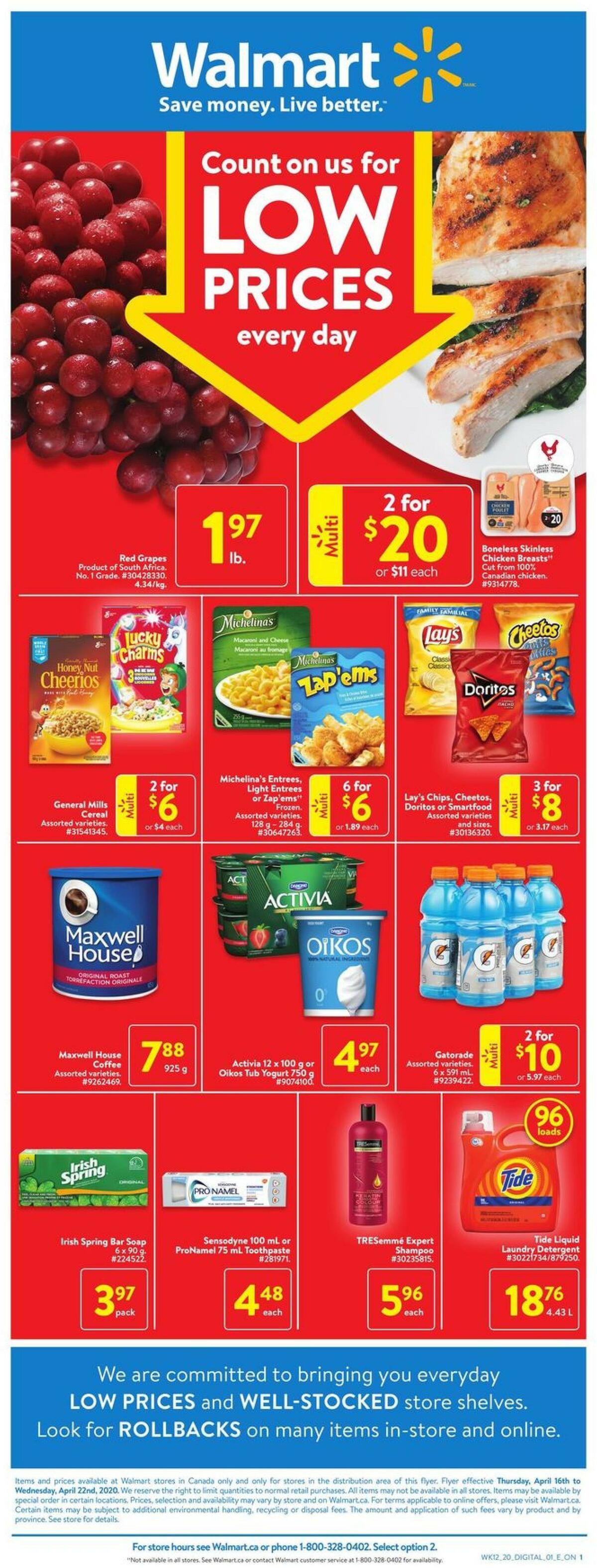 Walmart Flyer from April 16