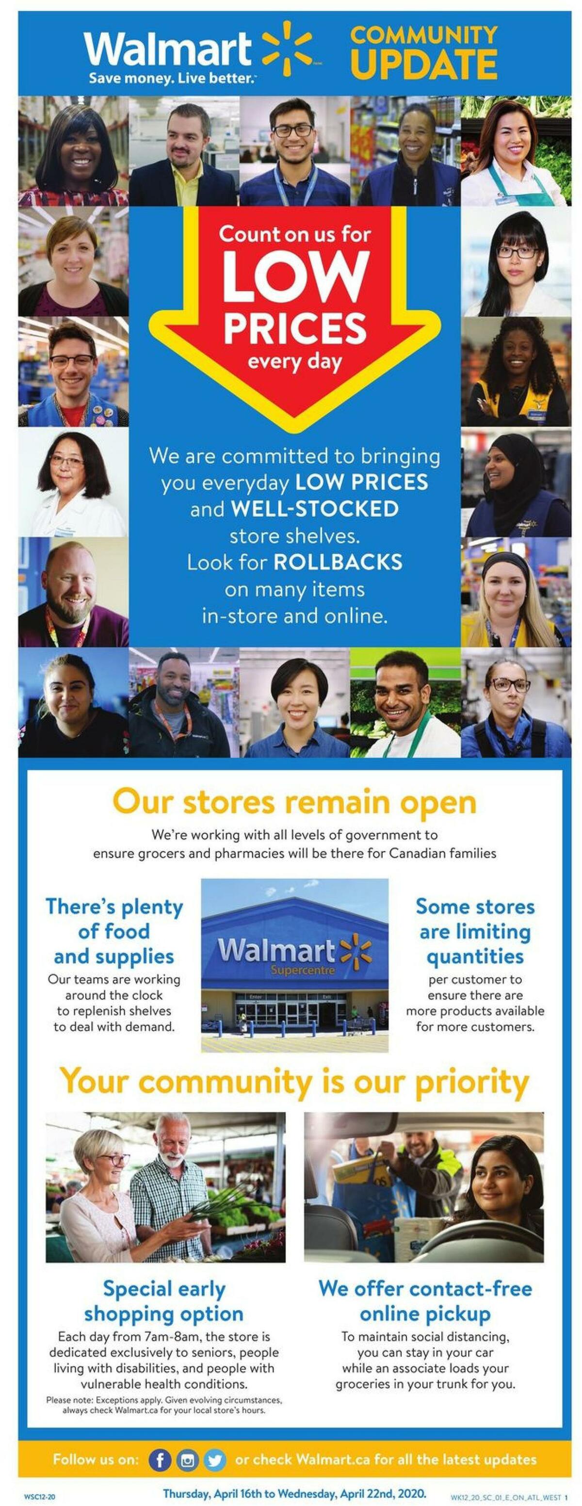 Walmart Flyer from April 16