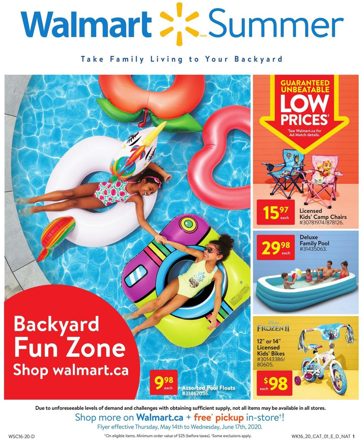 Walmart Summer Flyer from May 14