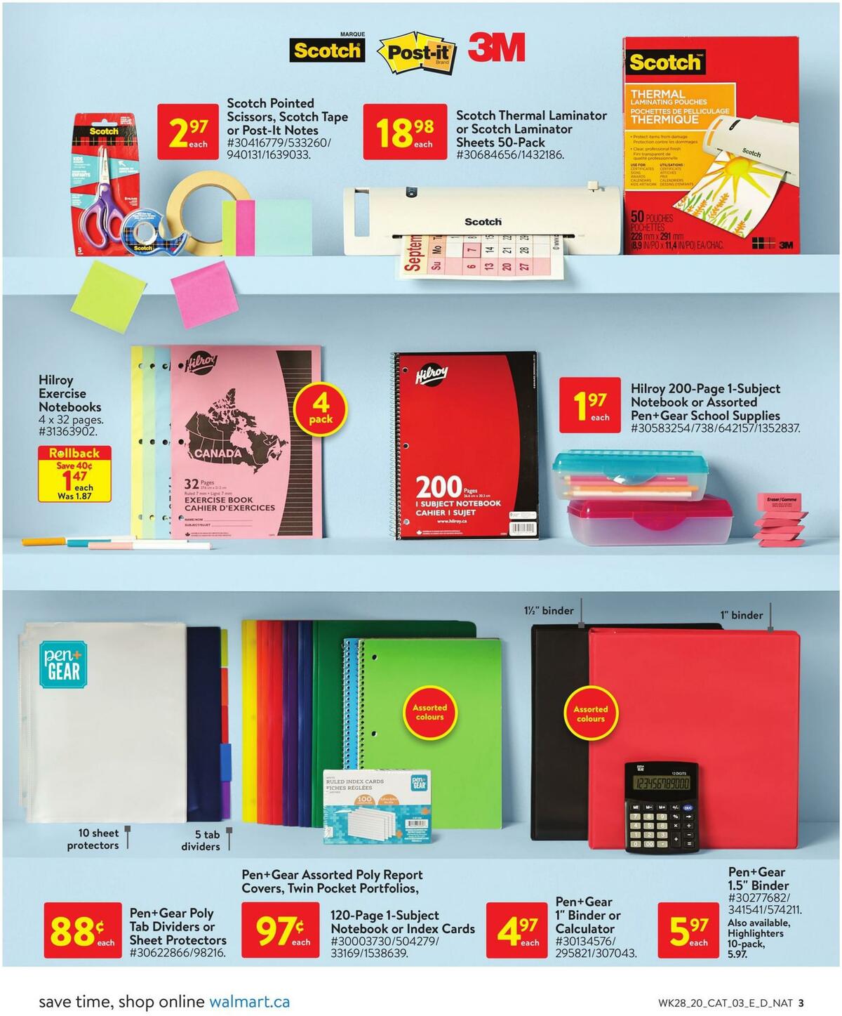 Walmart School Flyer from August 6