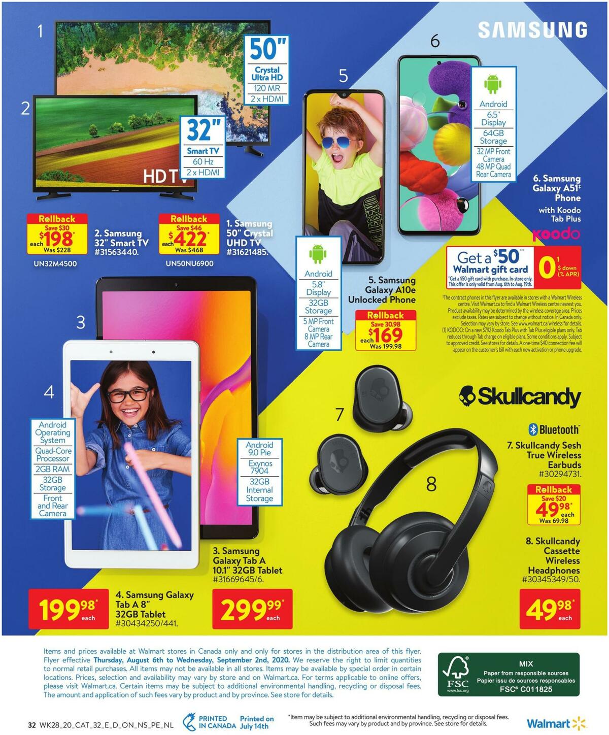 Walmart School Flyer from August 6