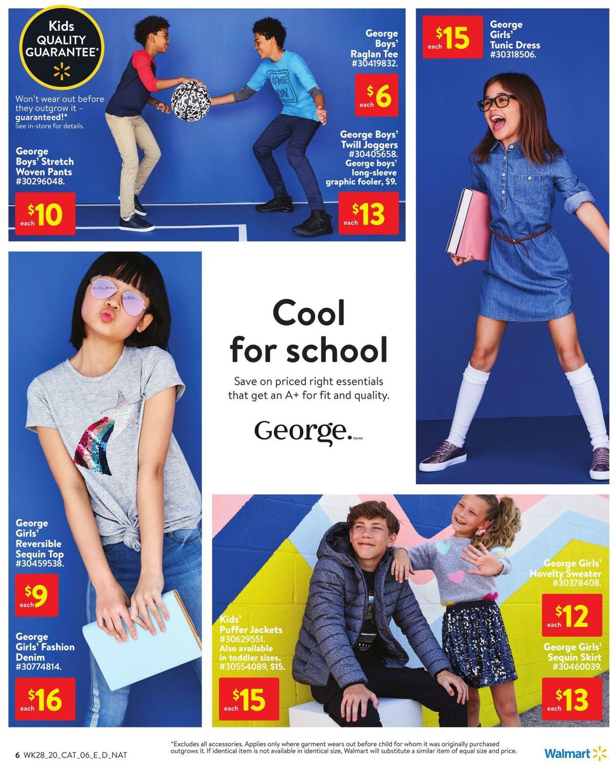 Walmart School Flyer from August 6