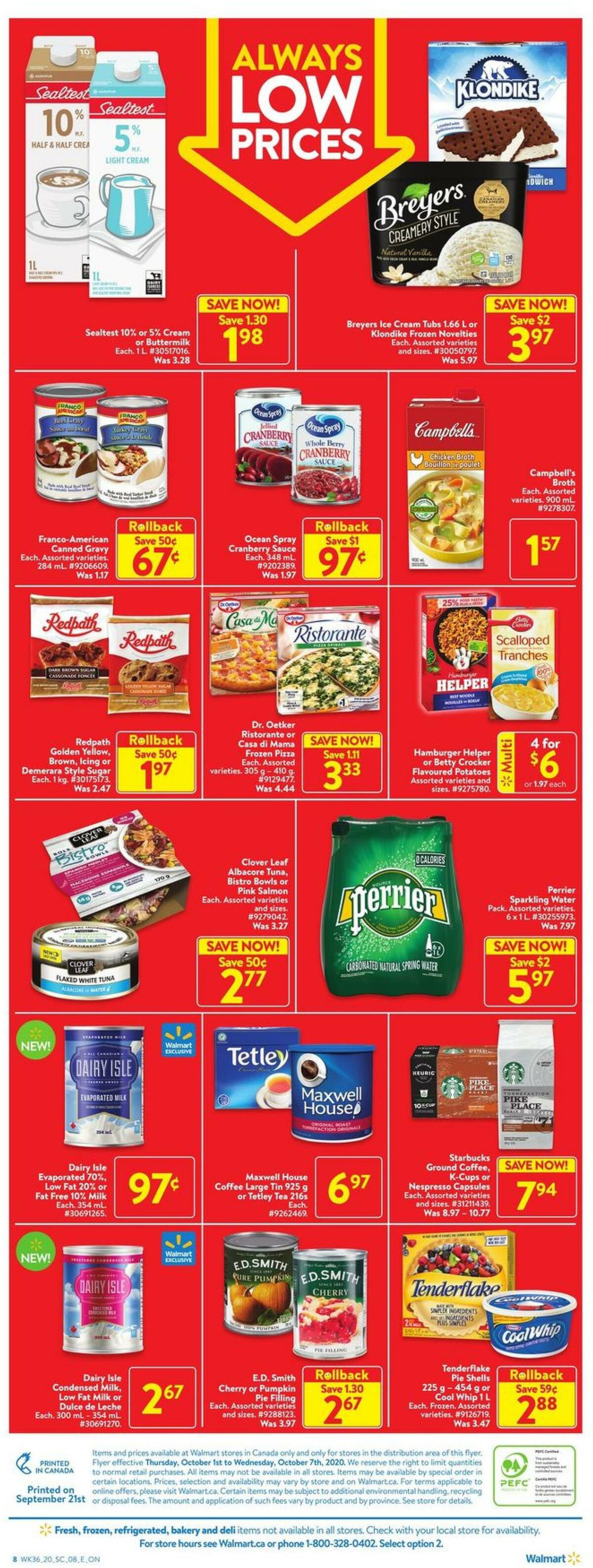 Walmart Flyer from October 1