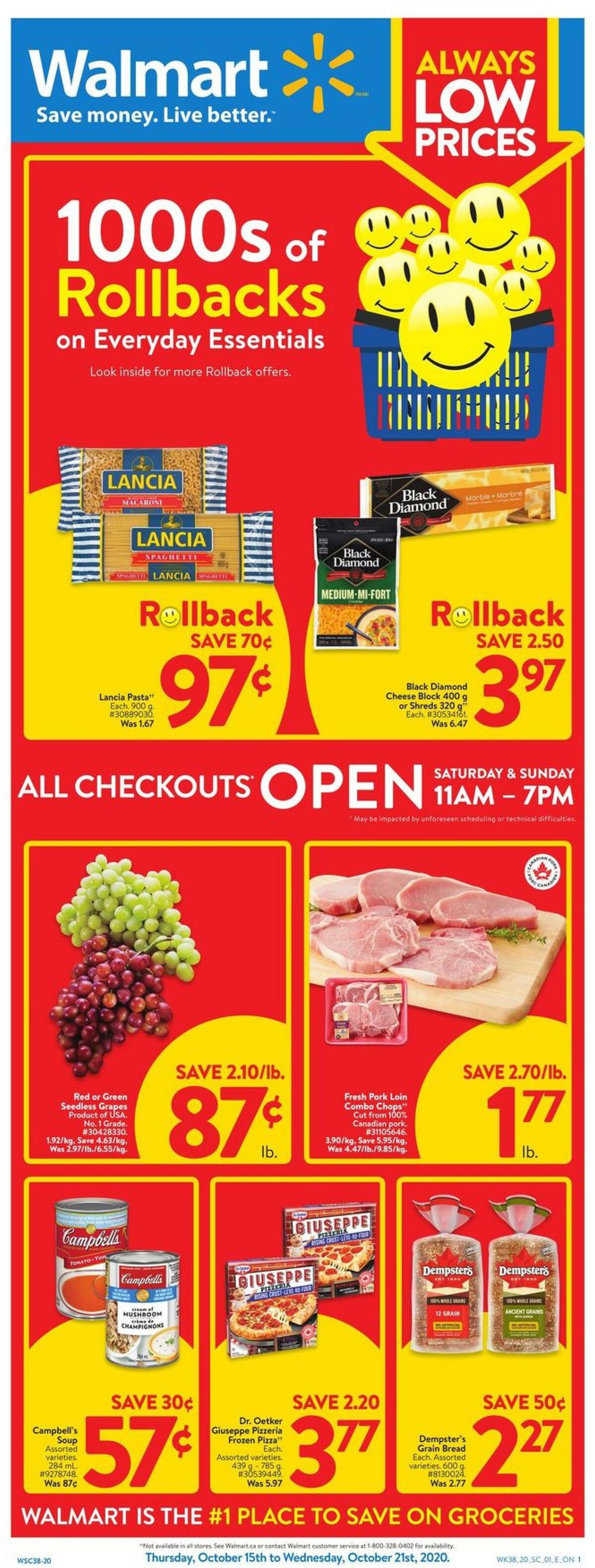 Walmart Flyer from October 15