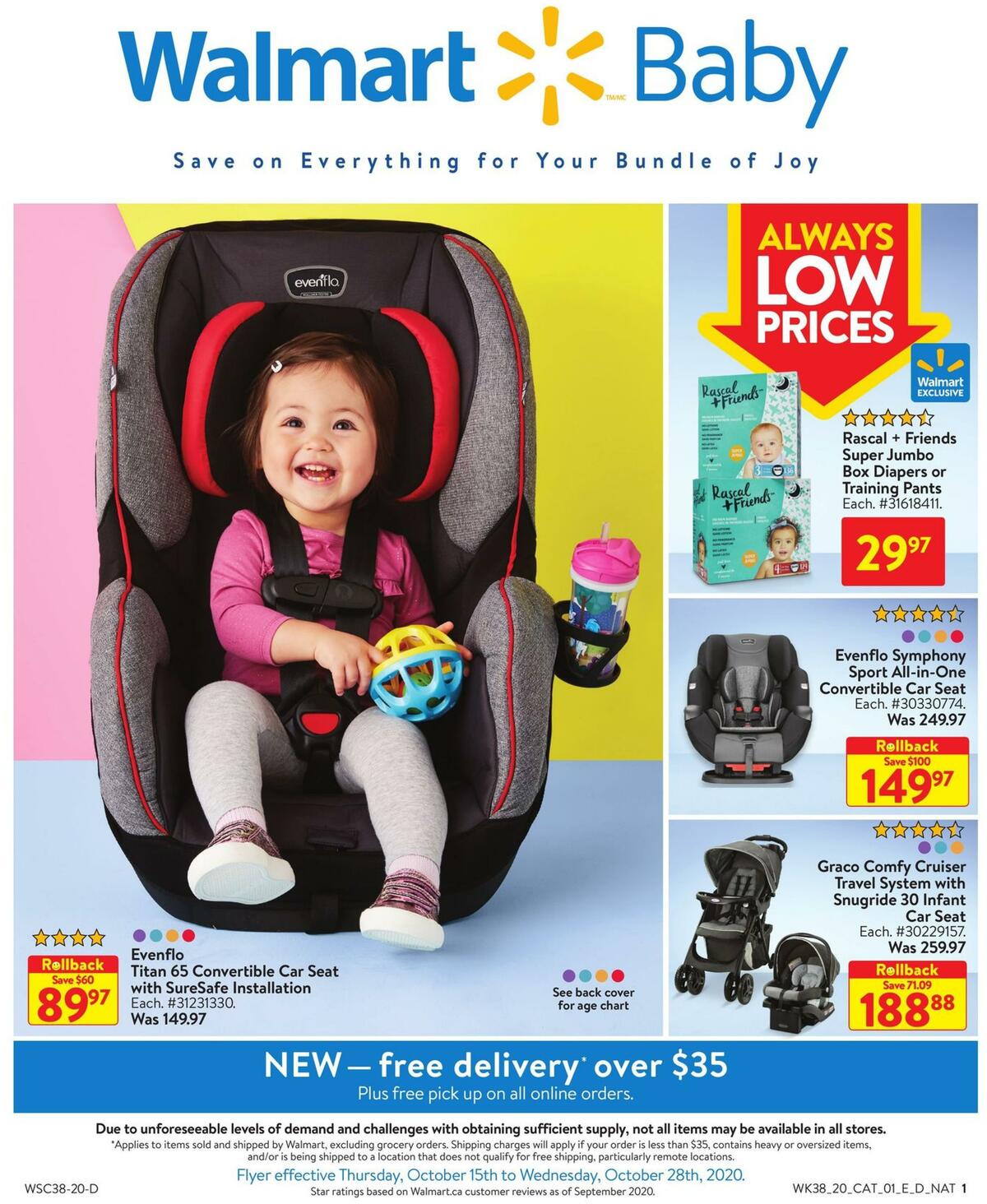 Walmart Walmart Baby Flyer from October 15