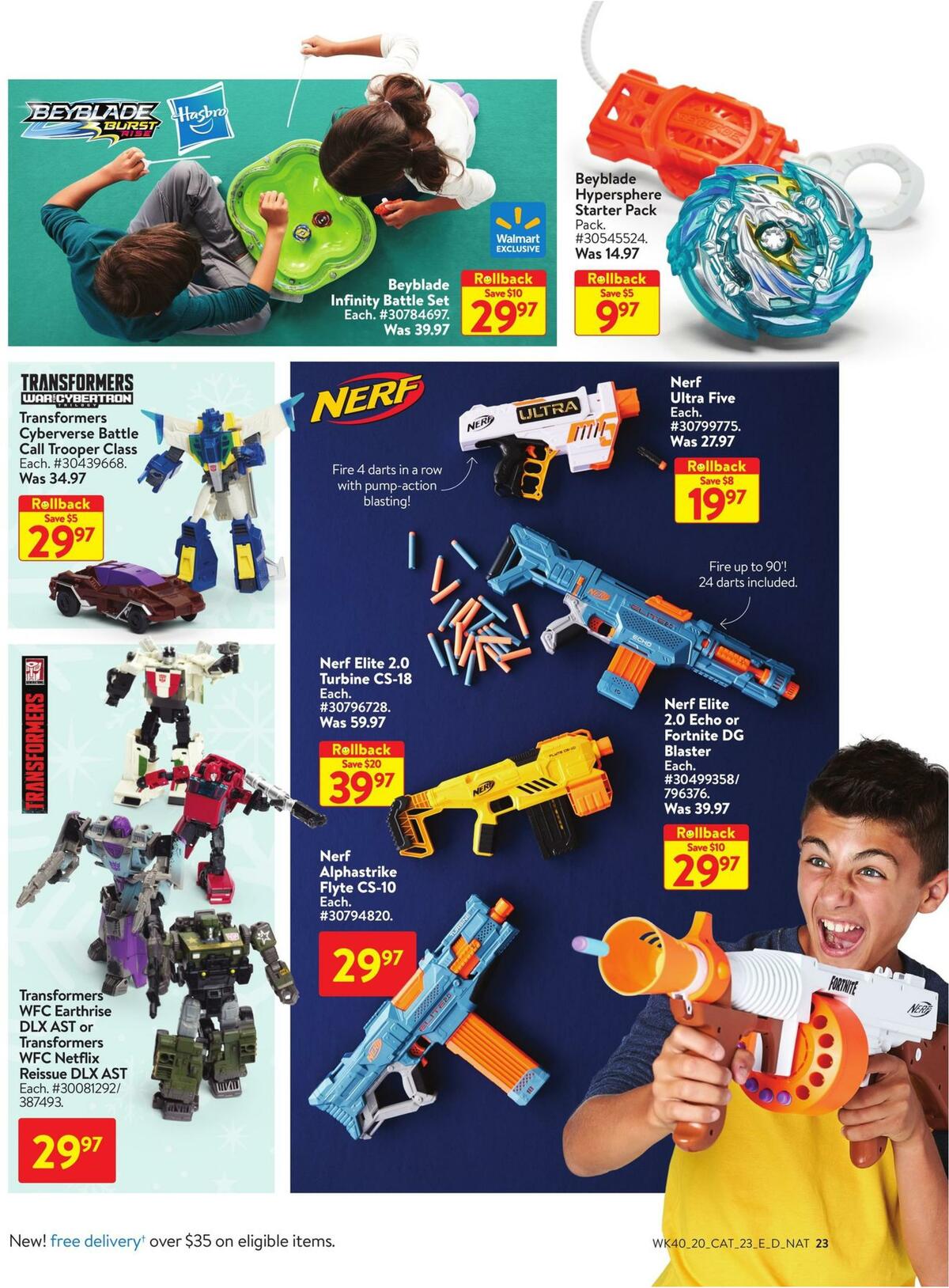 Walmart Toy Shop Flyer from October 29