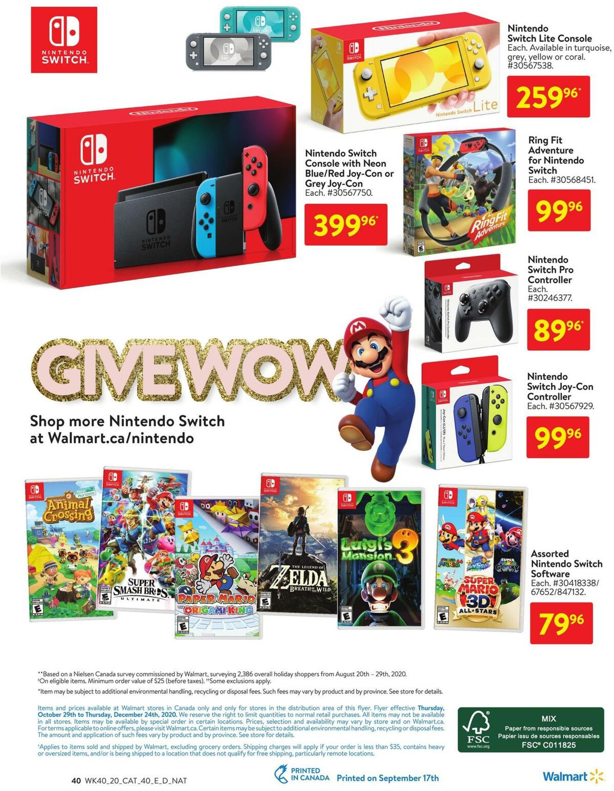 Walmart Toy Shop Flyer from October 29