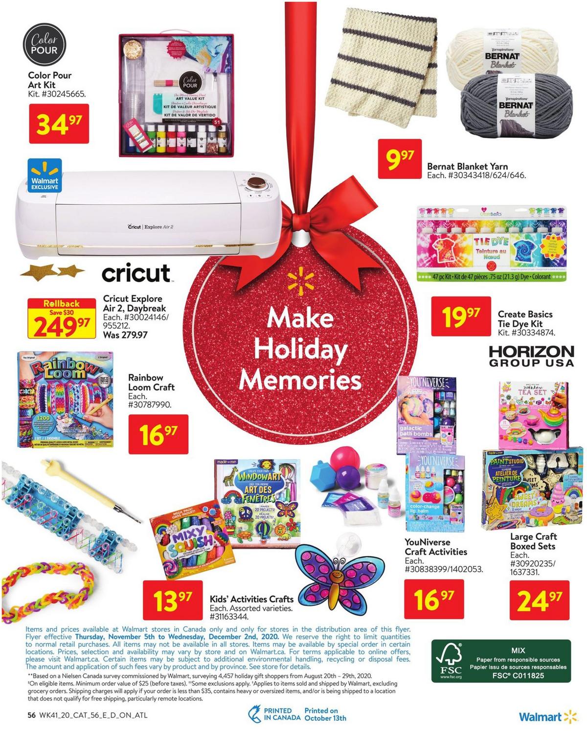 Walmart Holiday Flyer from November 5
