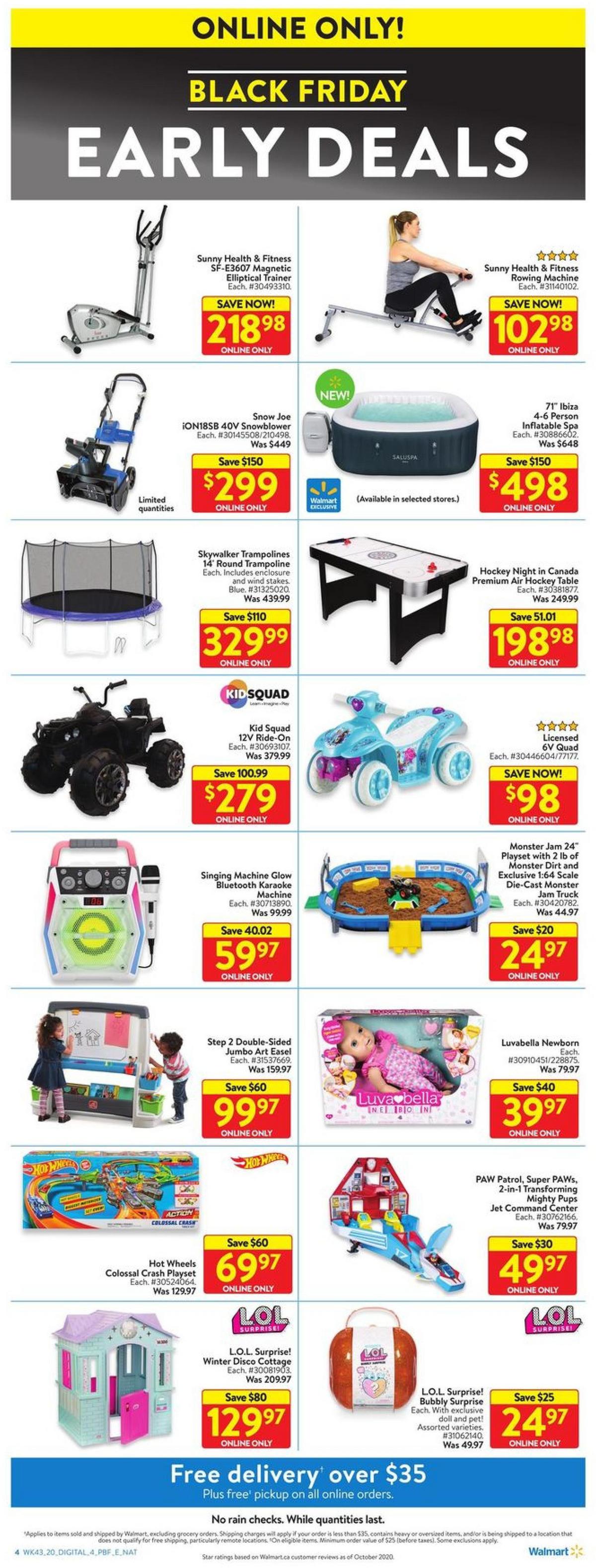 Walmart Black Friday Early Deals Flyer from November 19