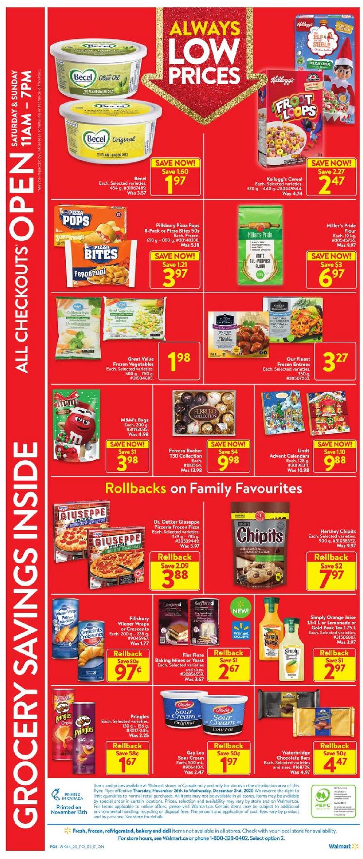 Walmart Flyer from November 26