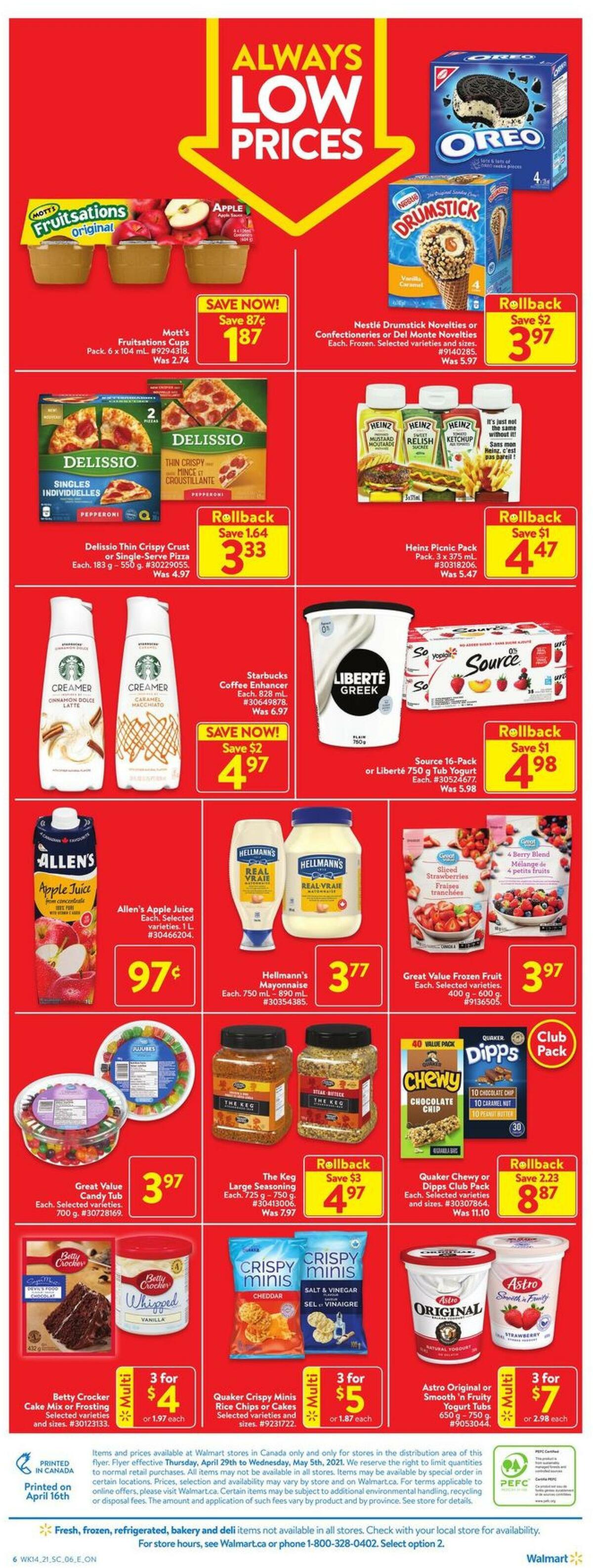Walmart Flyer from April 29