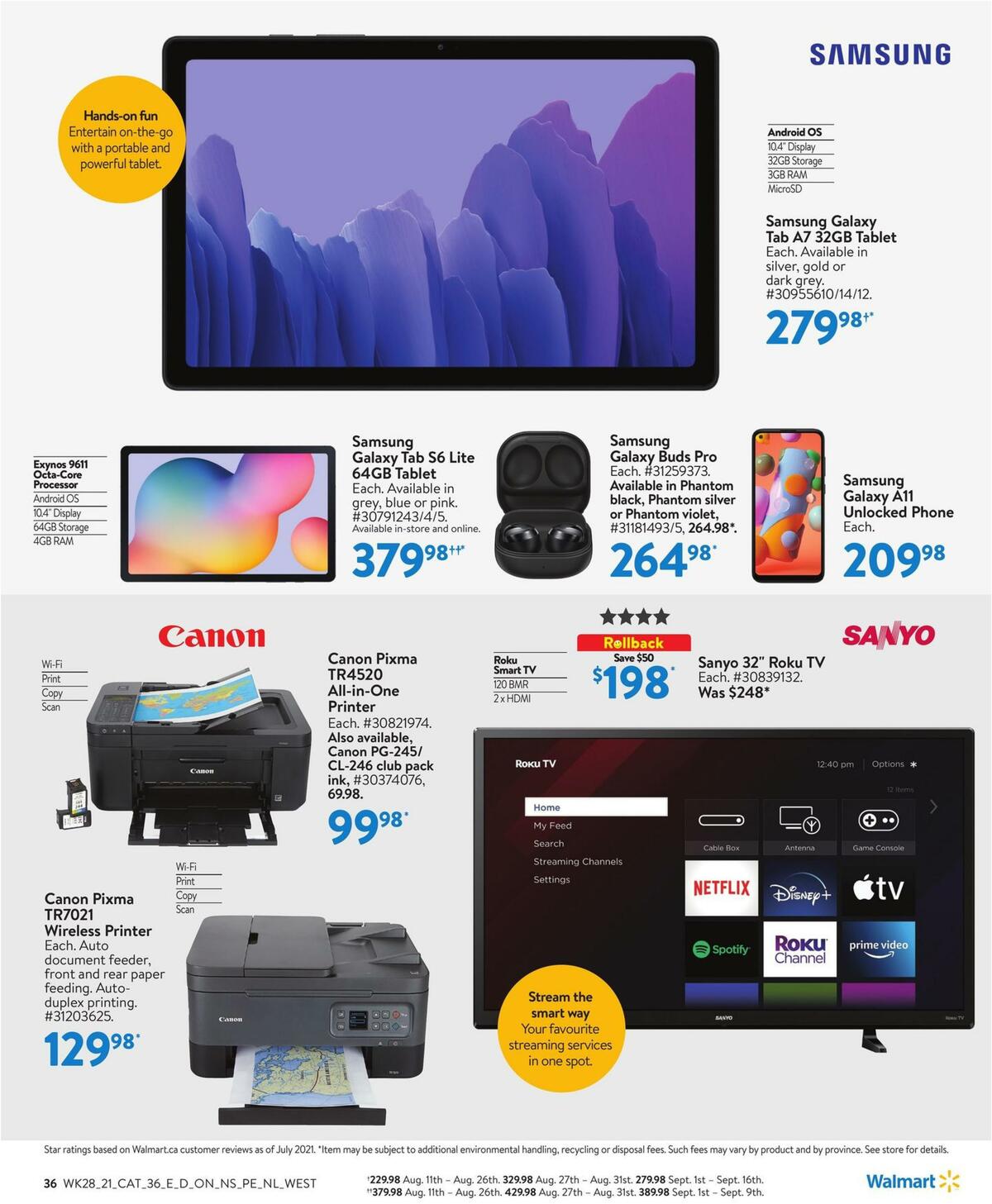 Walmart School Flyer from August 5