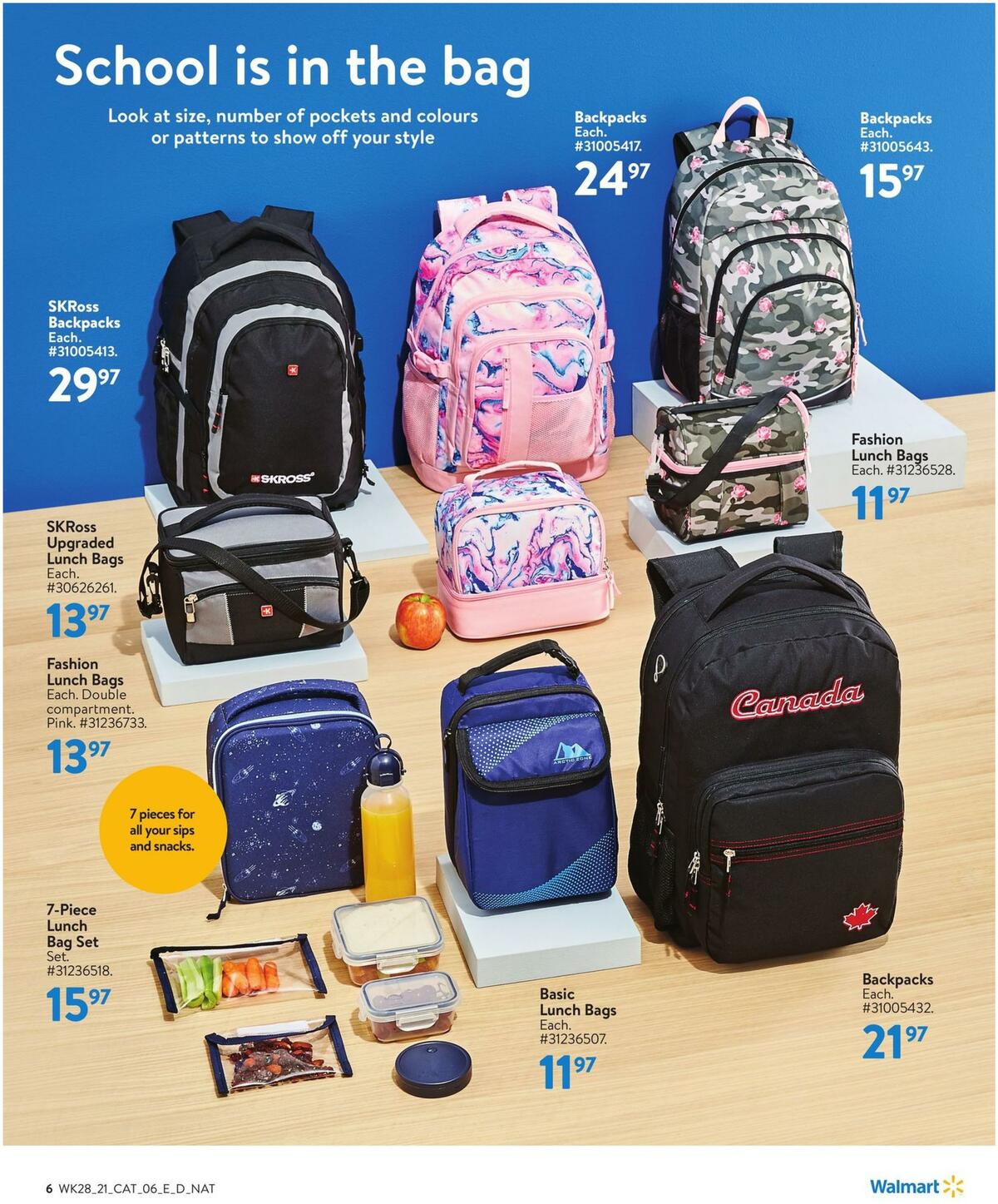 Walmart School Flyer from August 5