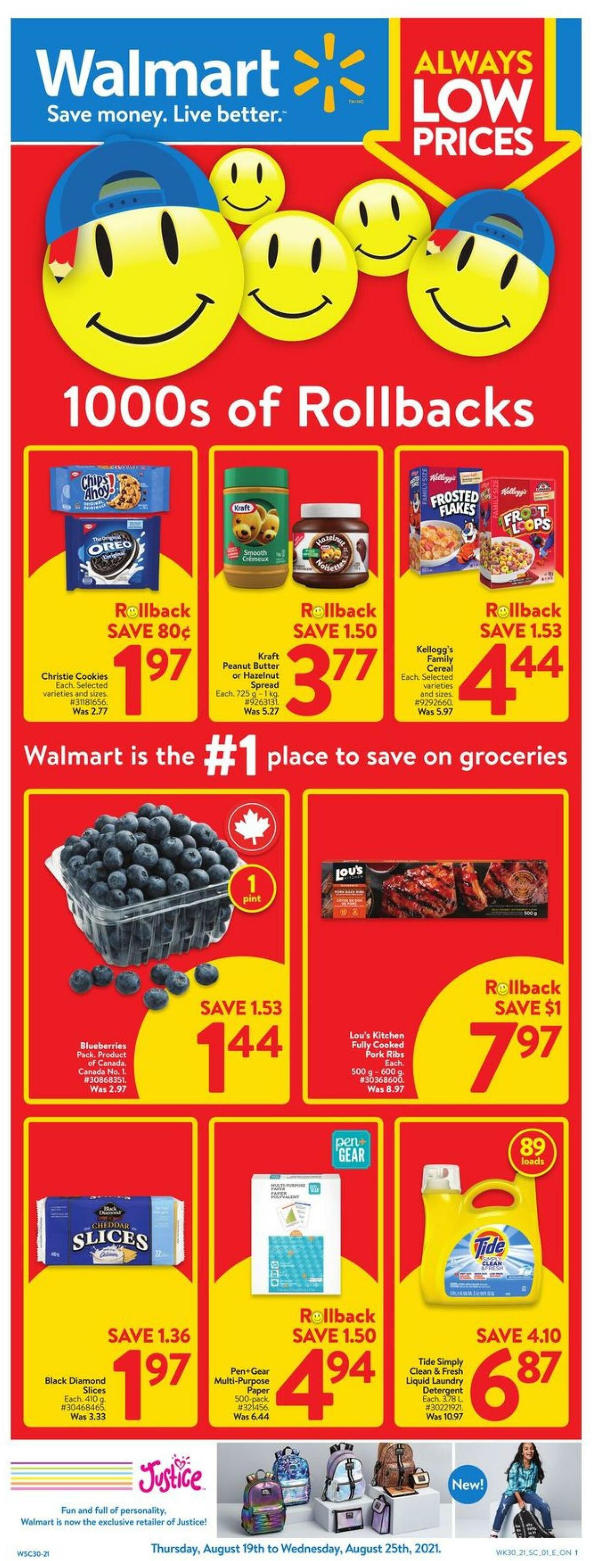 Walmart Flyer from August 19