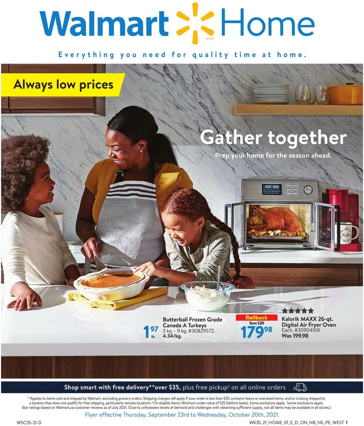 Walmart Fall Home Digest Flyer from September 23