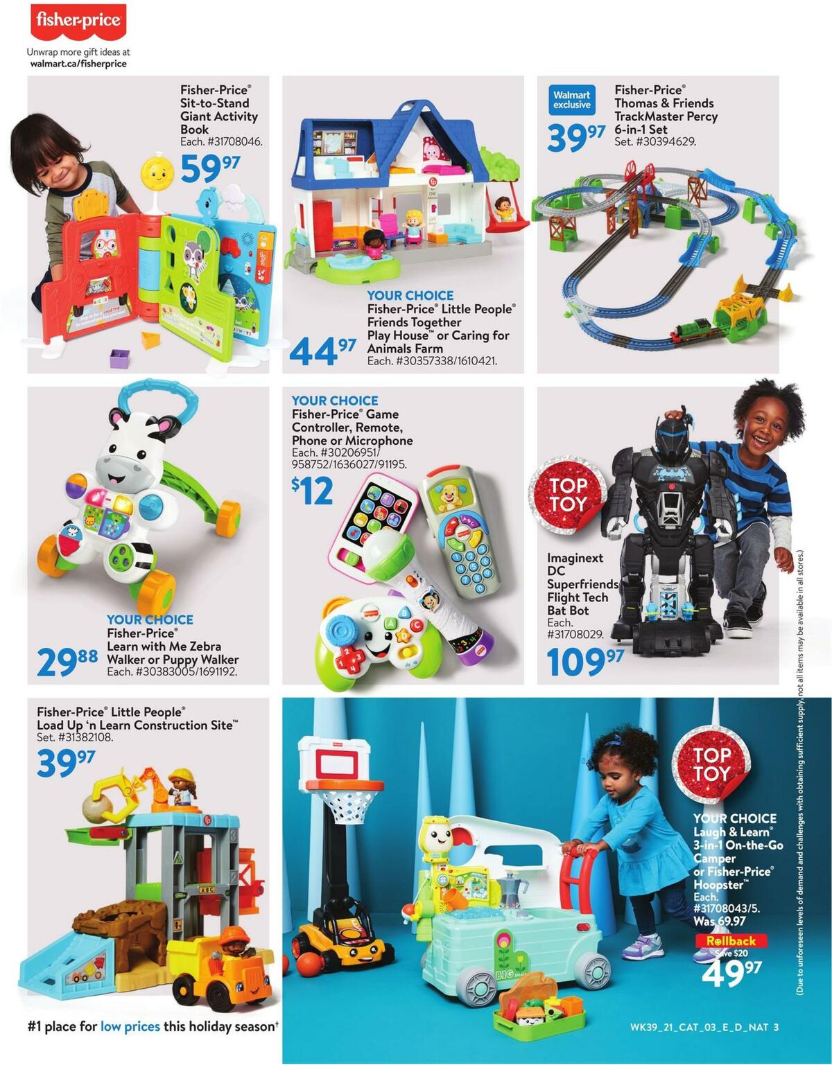 Walmart Toy Shop Flyer from October 21