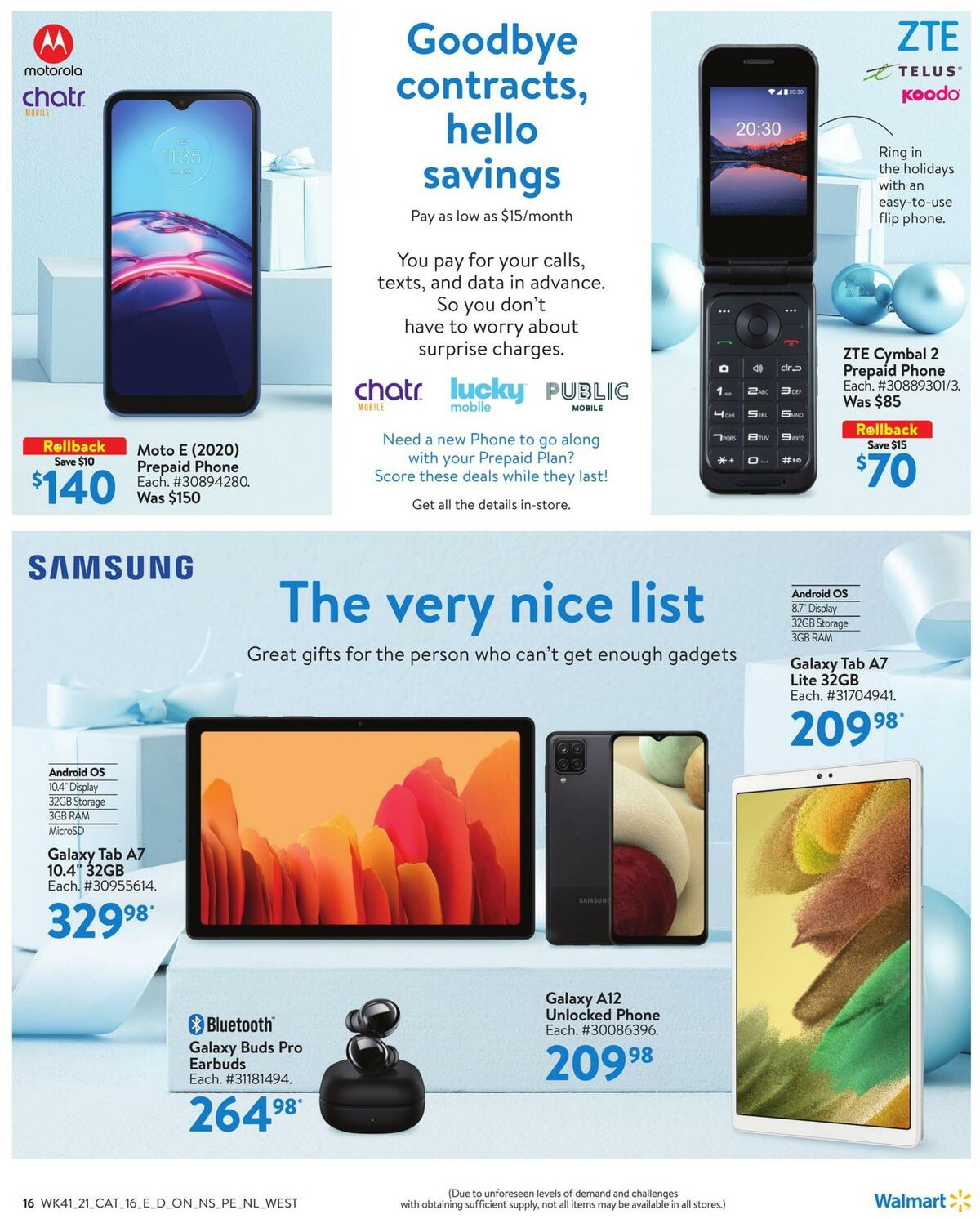 Walmart Holiday Flyer from November 4