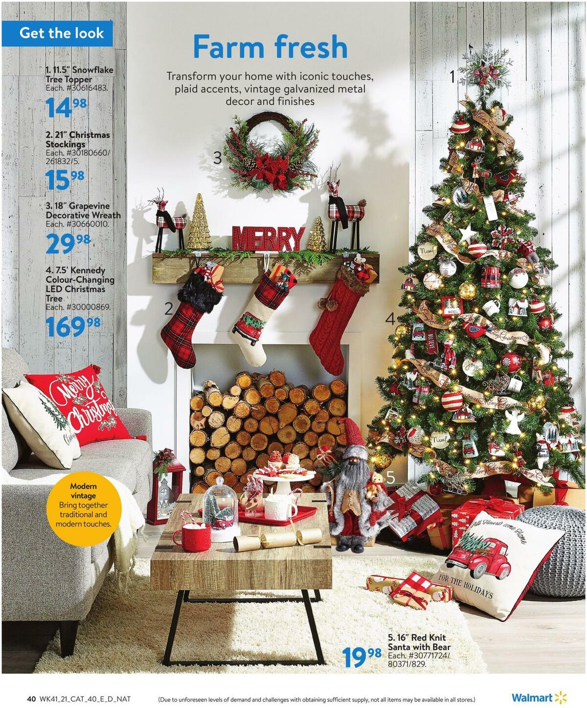 Walmart Holiday Flyer from November 4