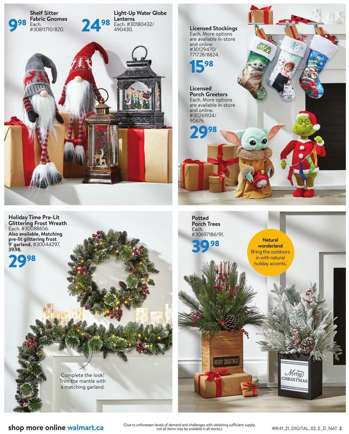 Walmart Holiday Flyer from November 4