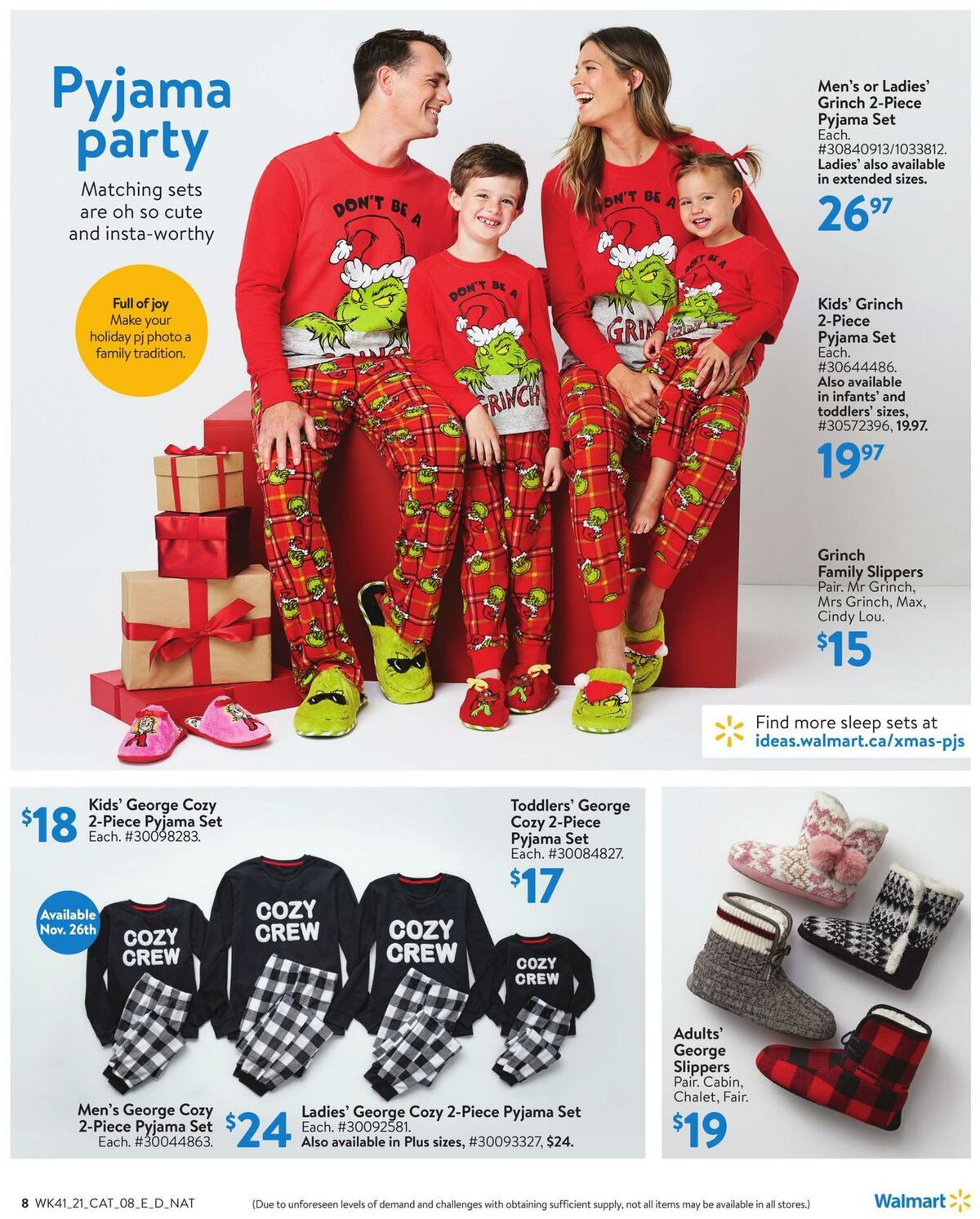 Walmart Holiday Flyer from November 4