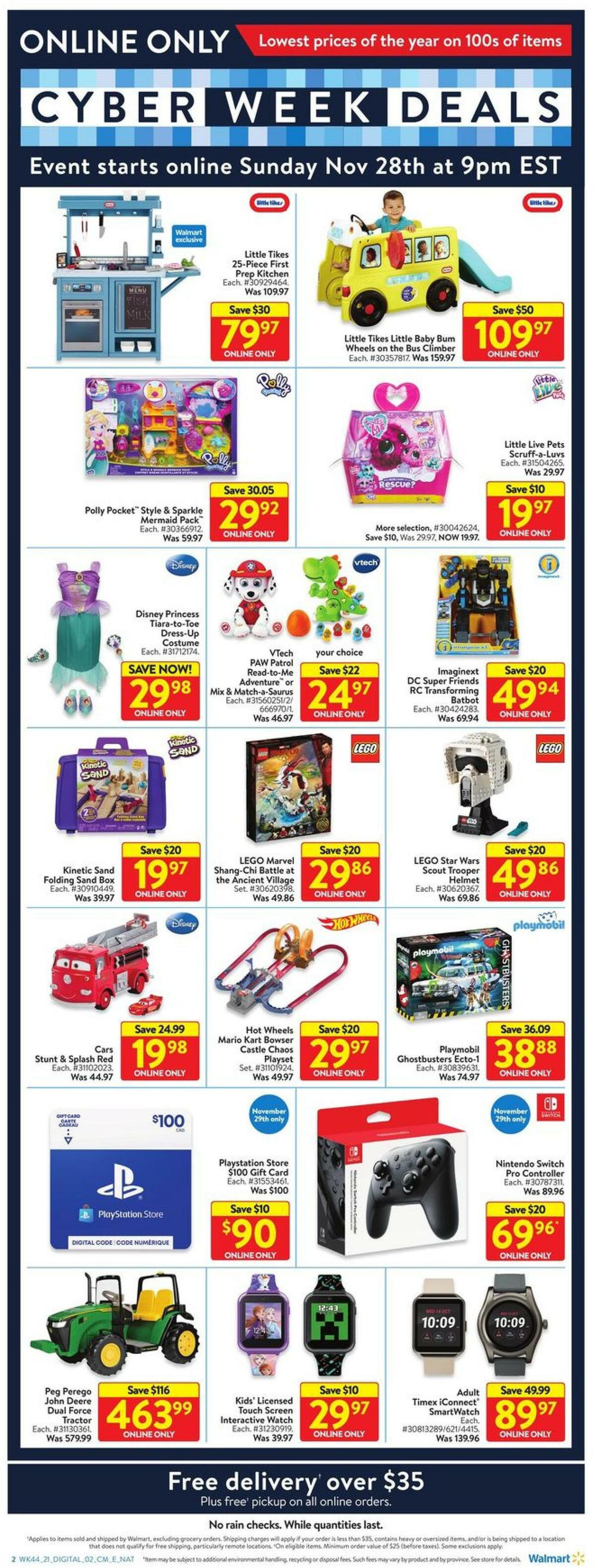 Walmart Cyber Week Deals Flyer from November 28