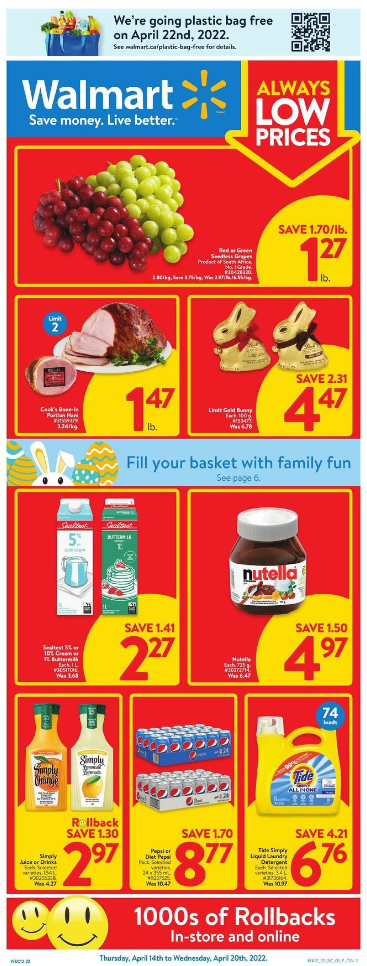 Walmart Flyer from April 14