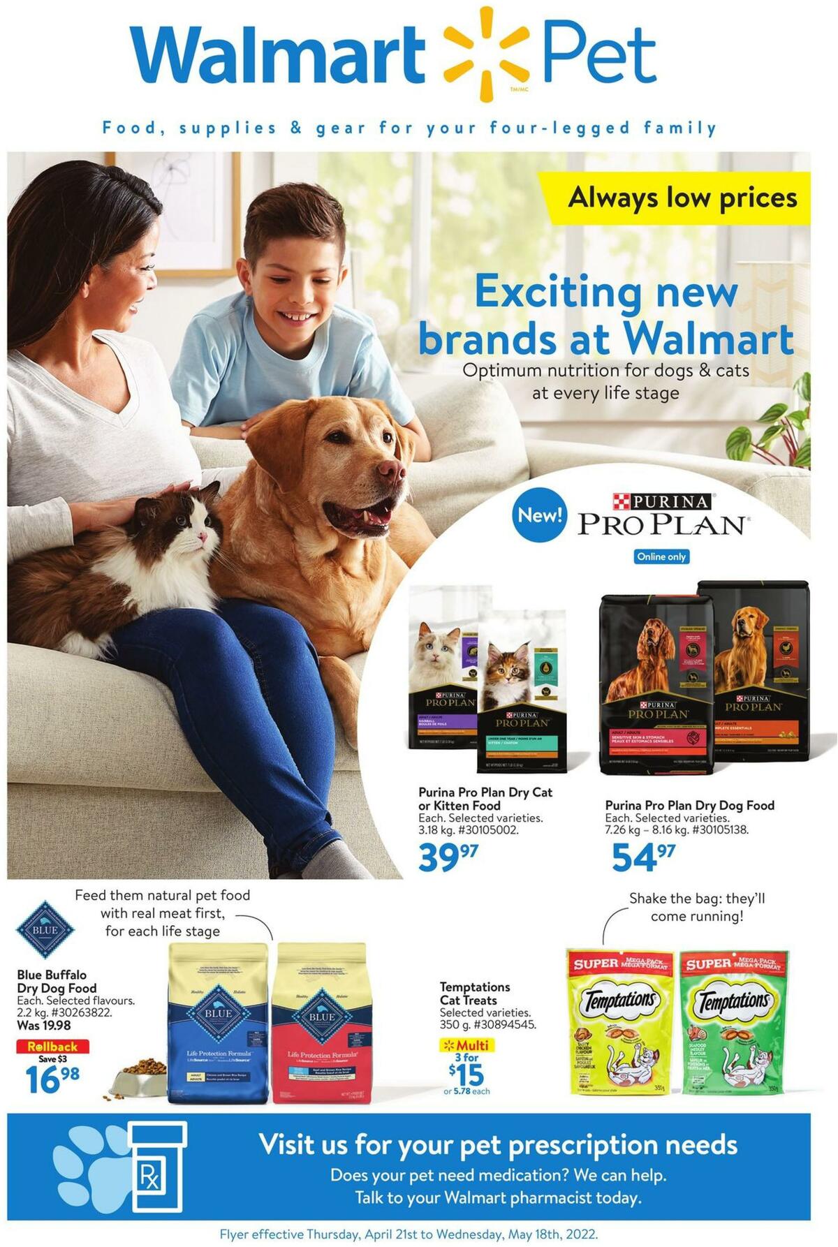 Walmart Pet Flyer from April 21