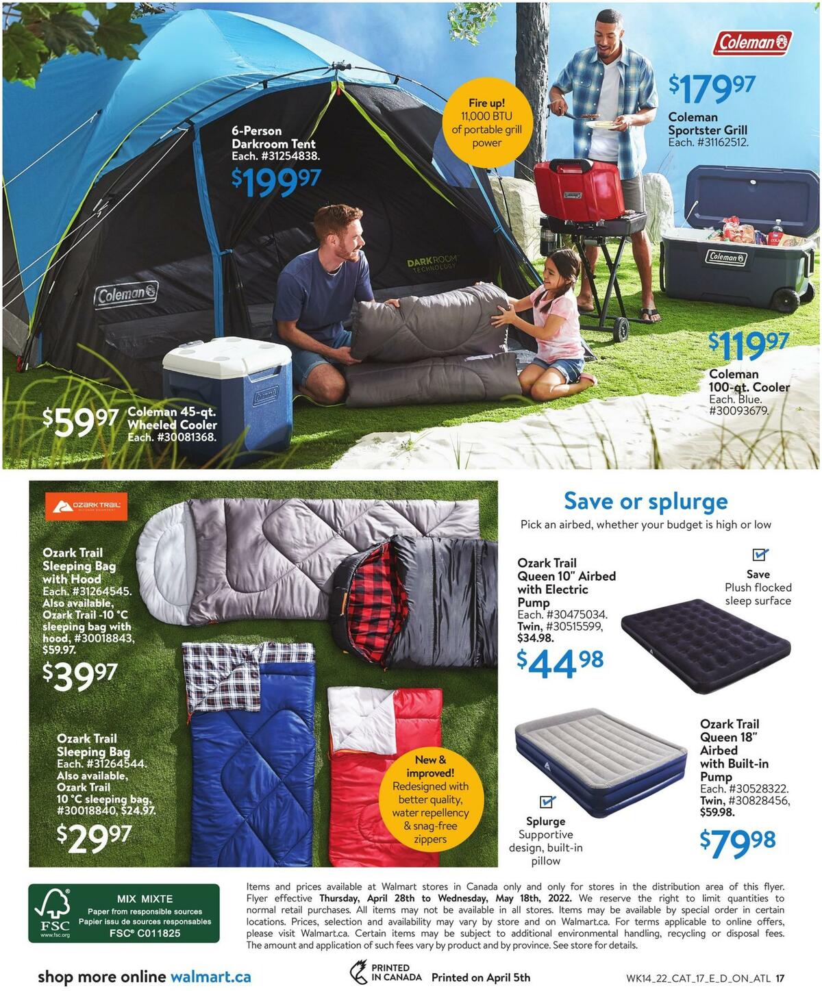 Walmart Summer Flyer from April 28