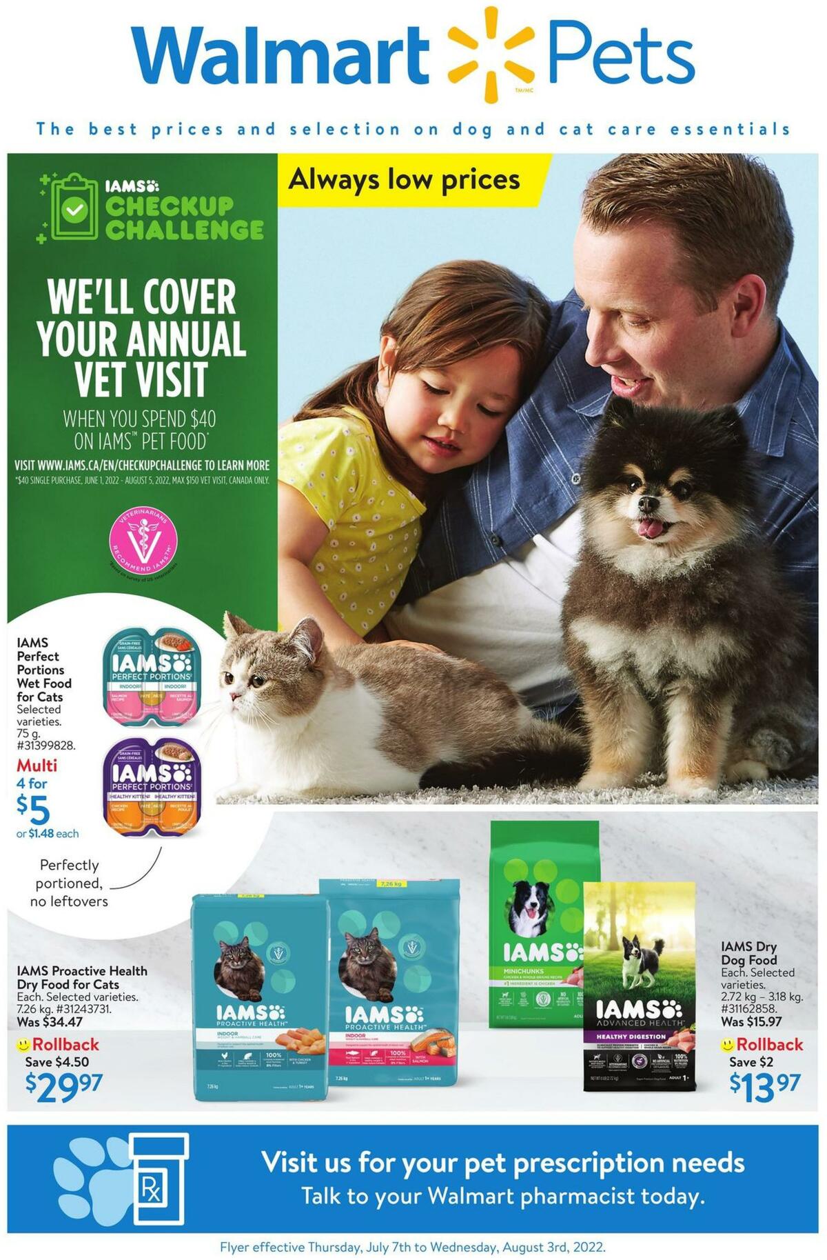 Walmart Pet Flyer from July 7