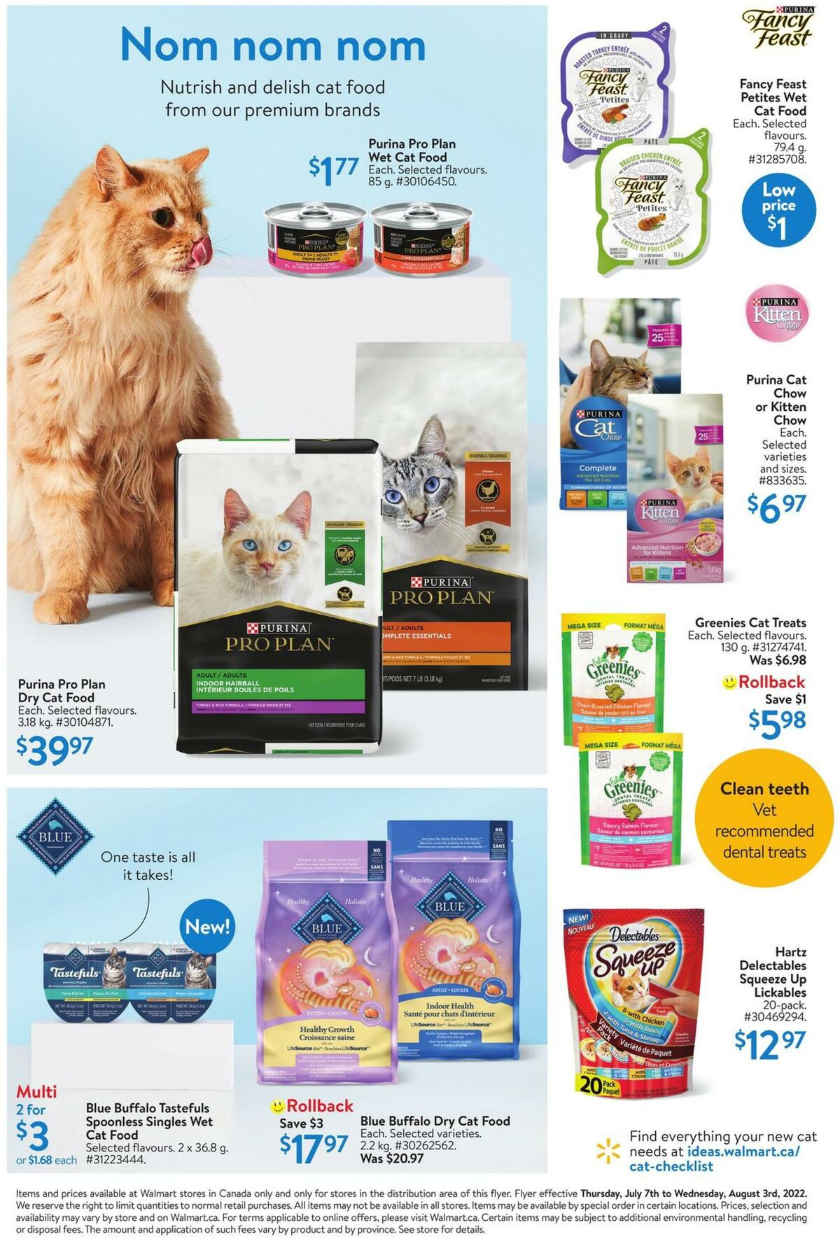 Walmart Pet Flyer from July 7