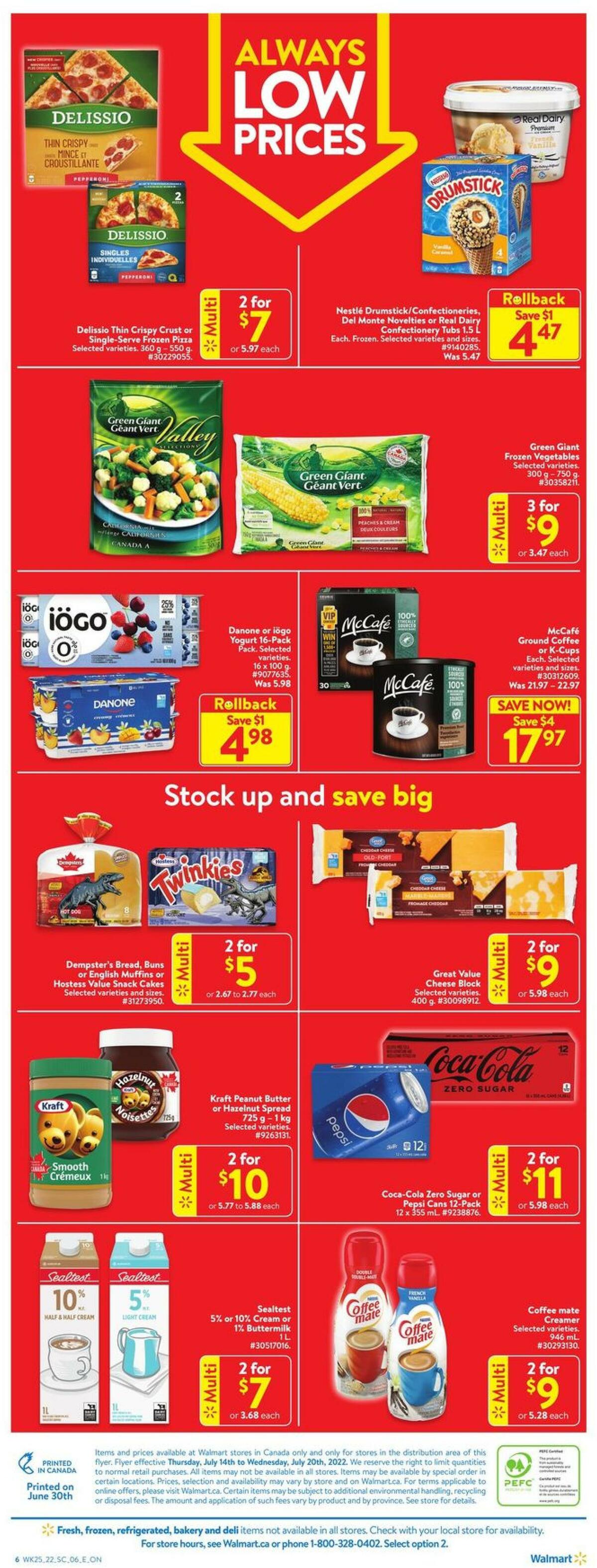 Walmart Flyer from July 14