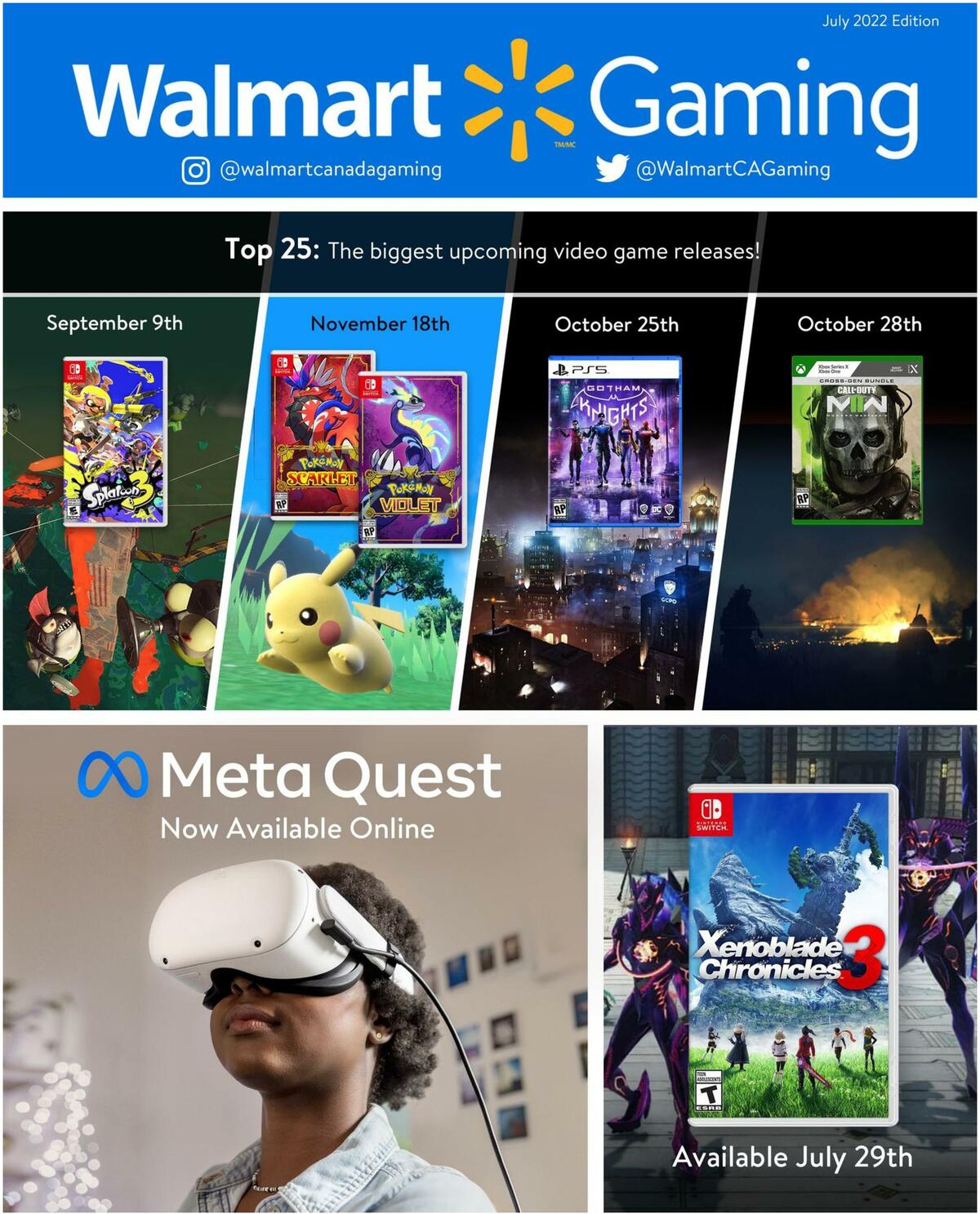 Walmart July Gaming Catalogue Flyer from July 7