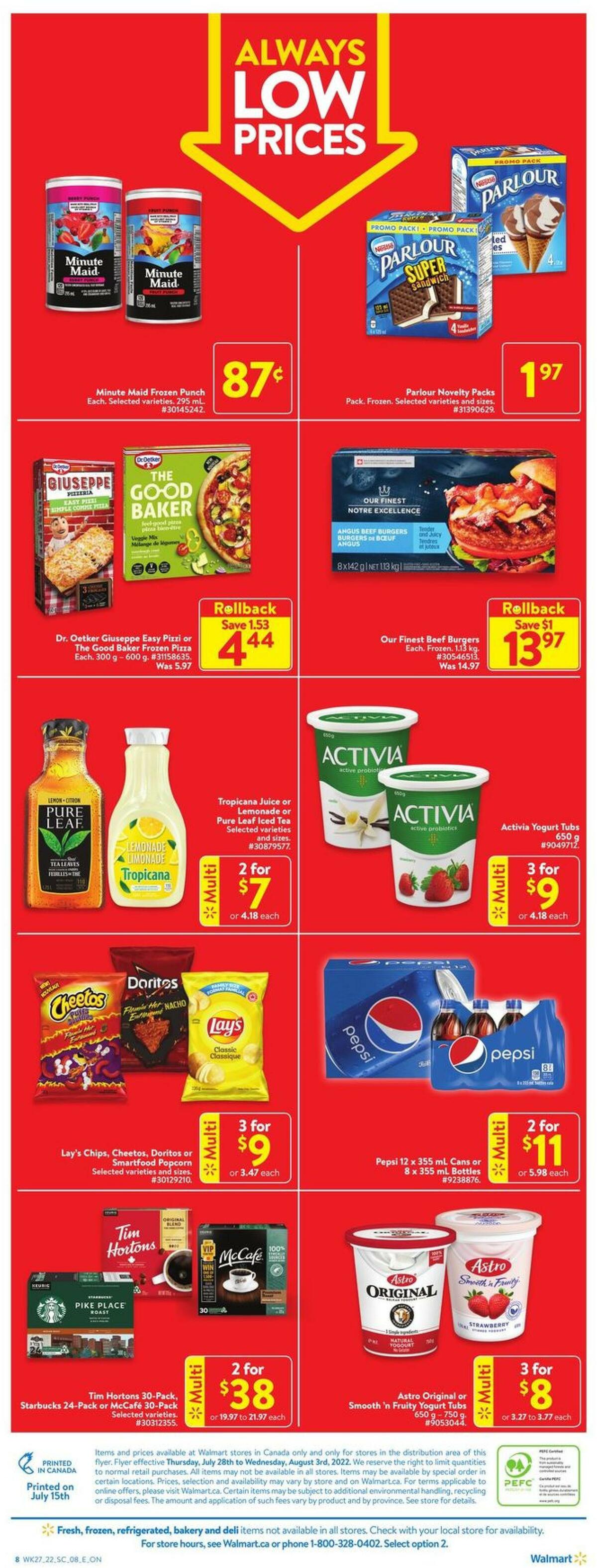 Walmart Flyer from July 28