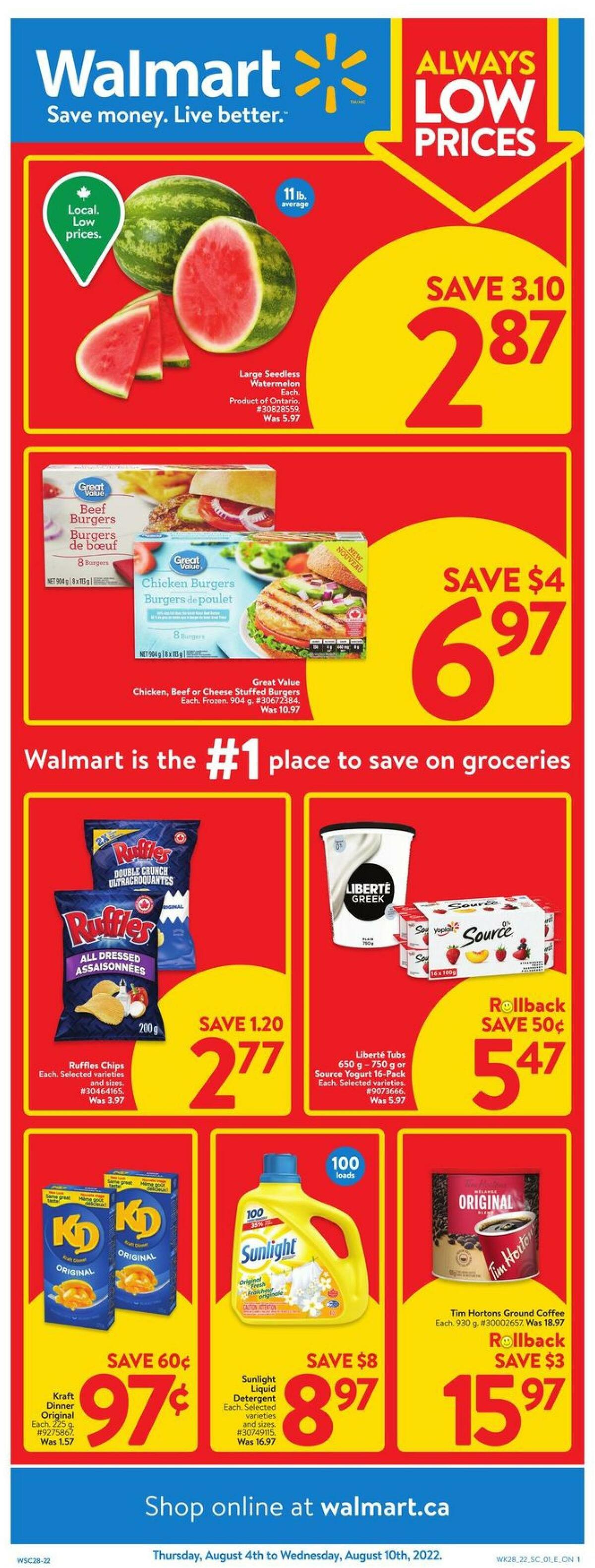 Walmart Flyer from August 4
