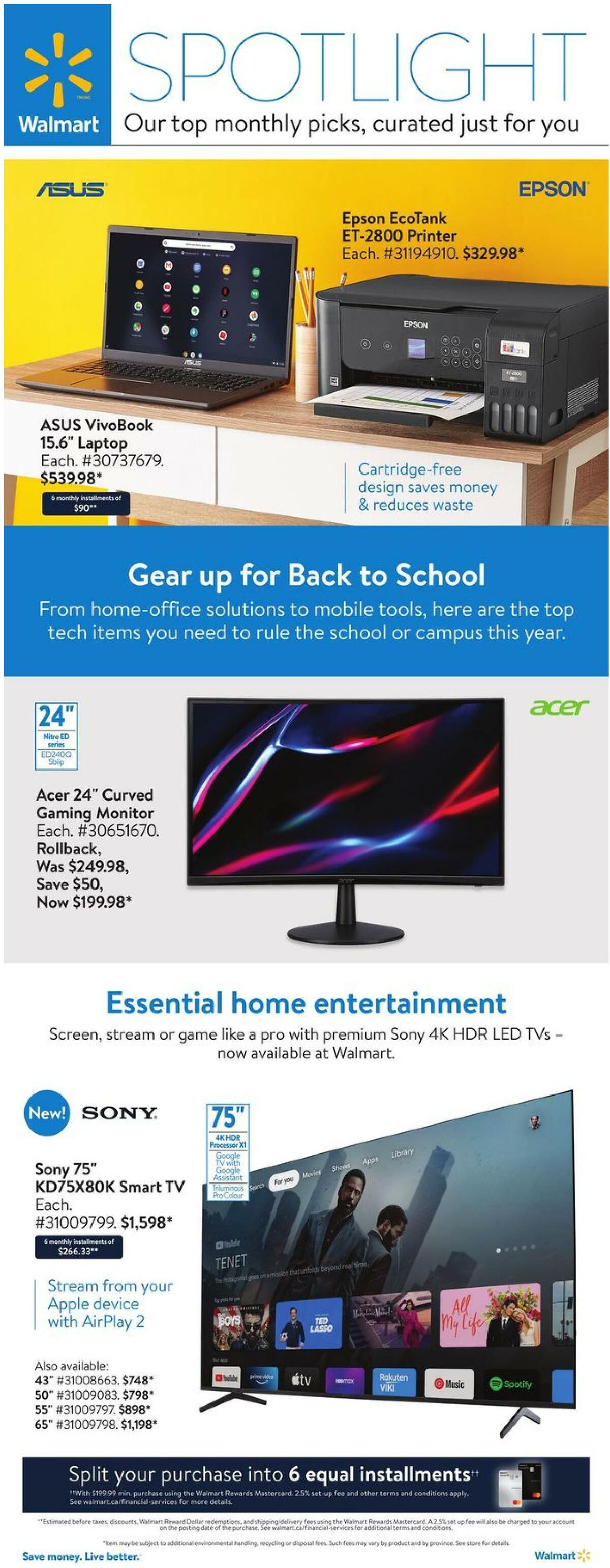 Walmart Flyer from August 4
