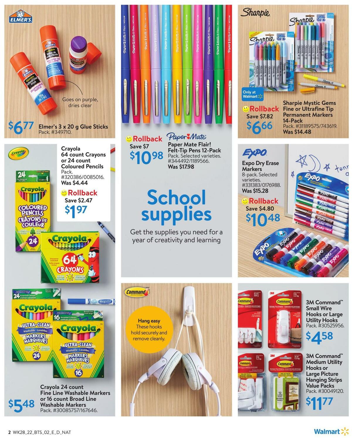 Walmart Back to School Flyer from August 4
