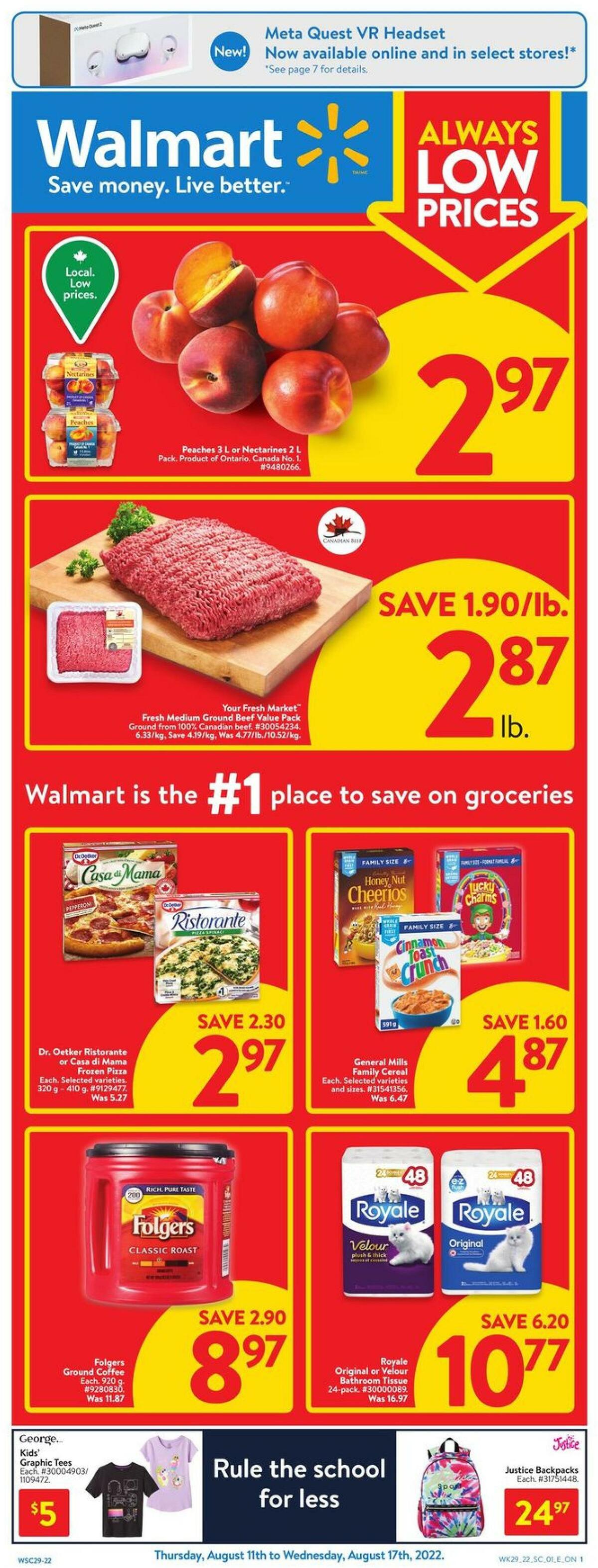 Walmart Flyer from August 11