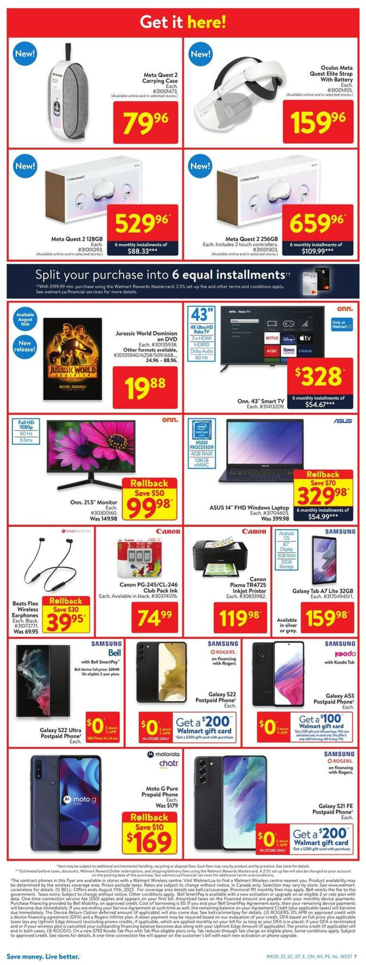Walmart Flyer from August 11