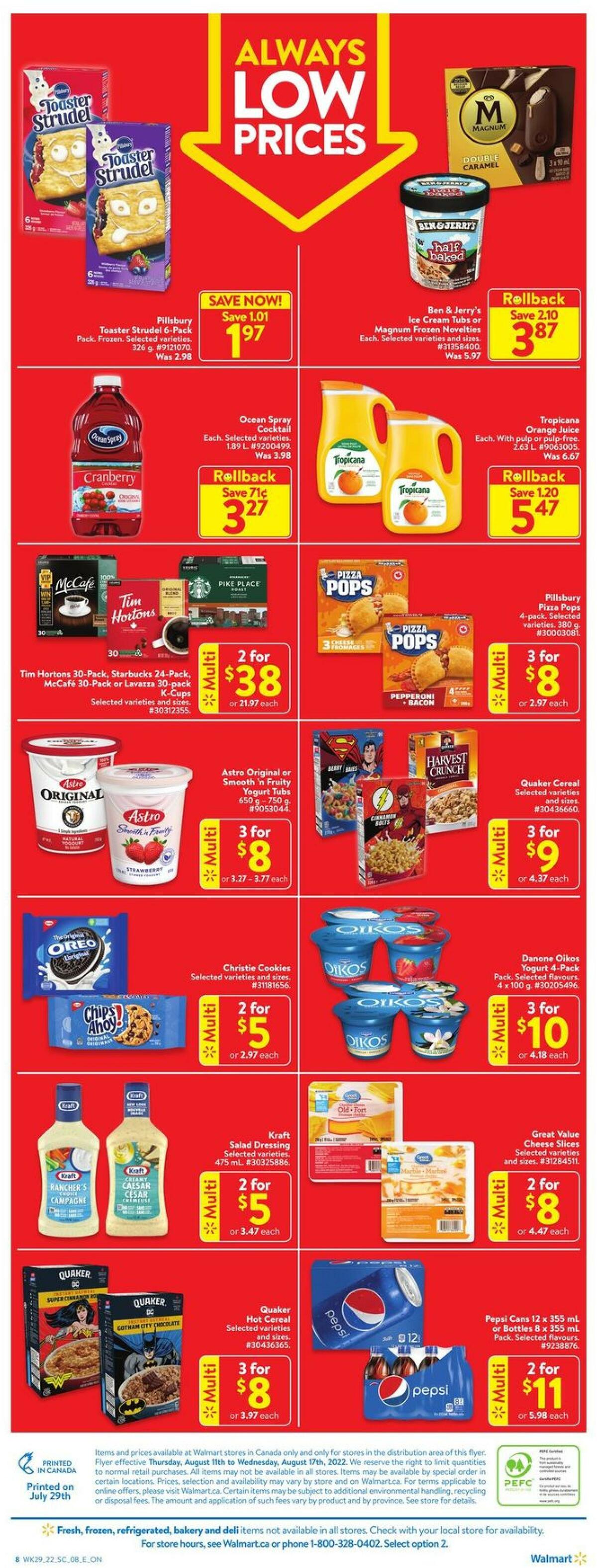 Walmart Flyer from August 11