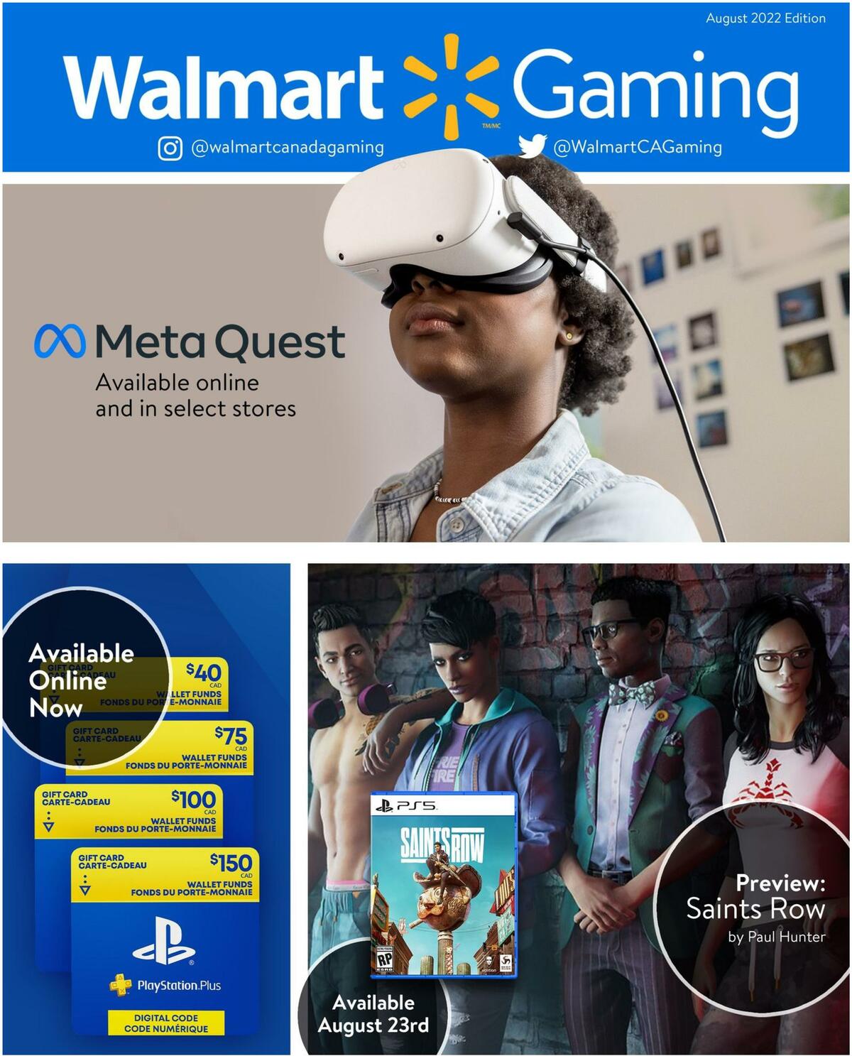 Walmart August Gaming Catalogue Flyer from August 4
