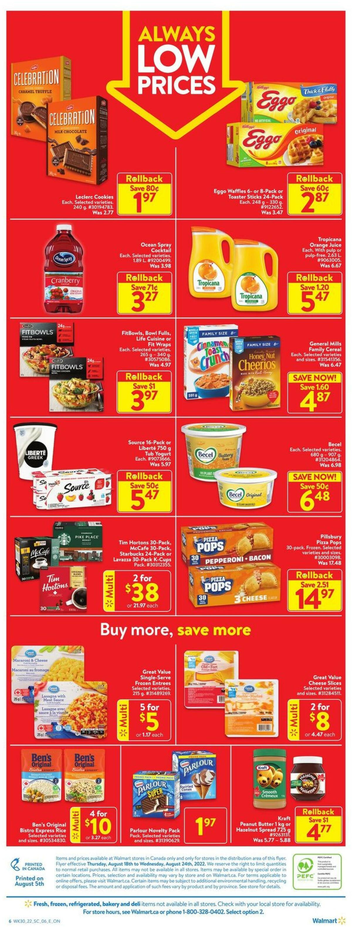 Walmart Flyer from August 18