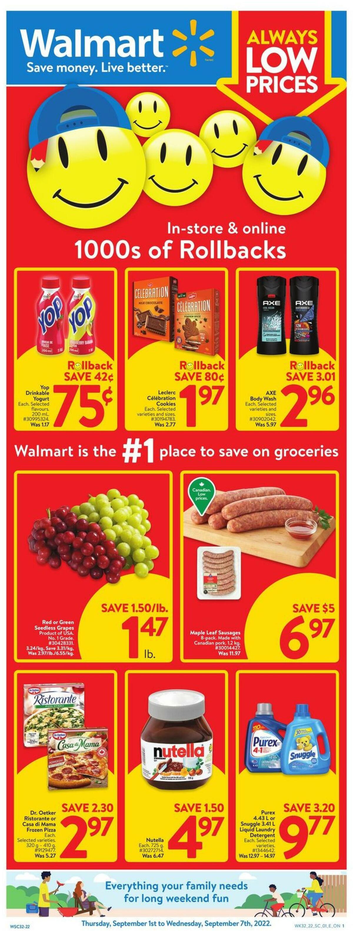 Walmart Flyer from September 1