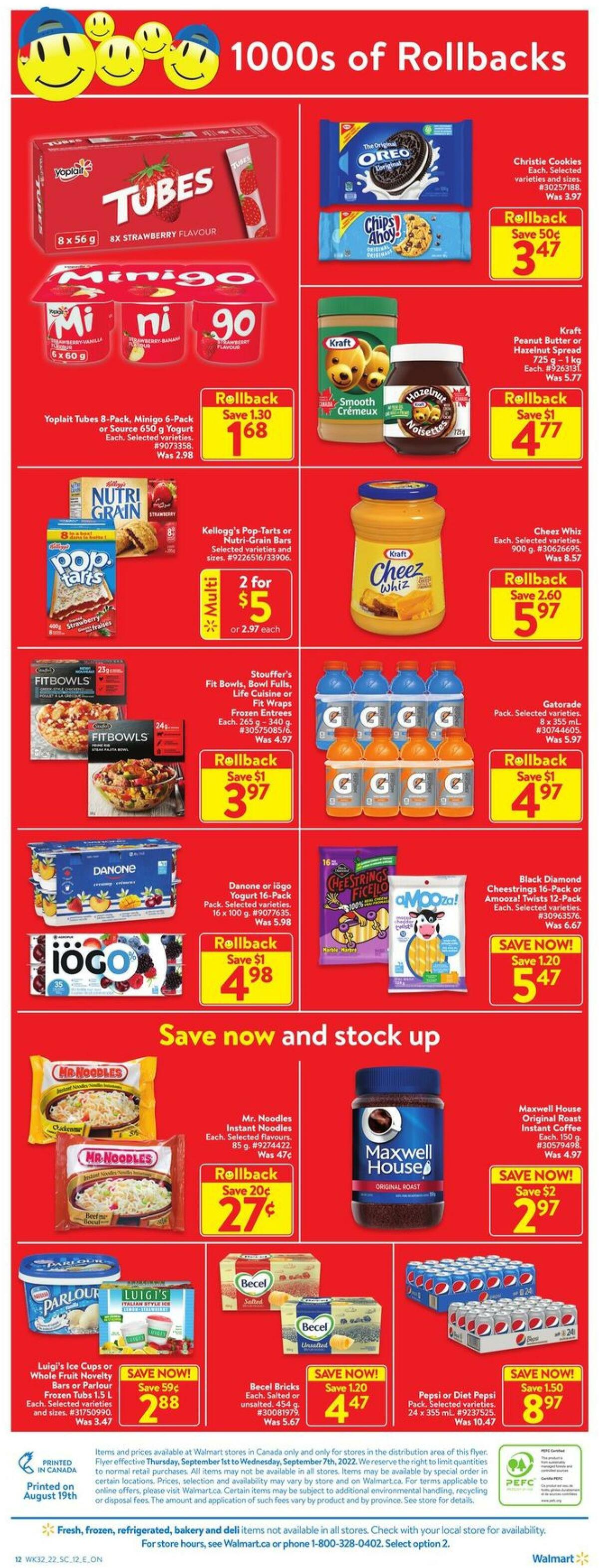 Walmart Flyer from September 1