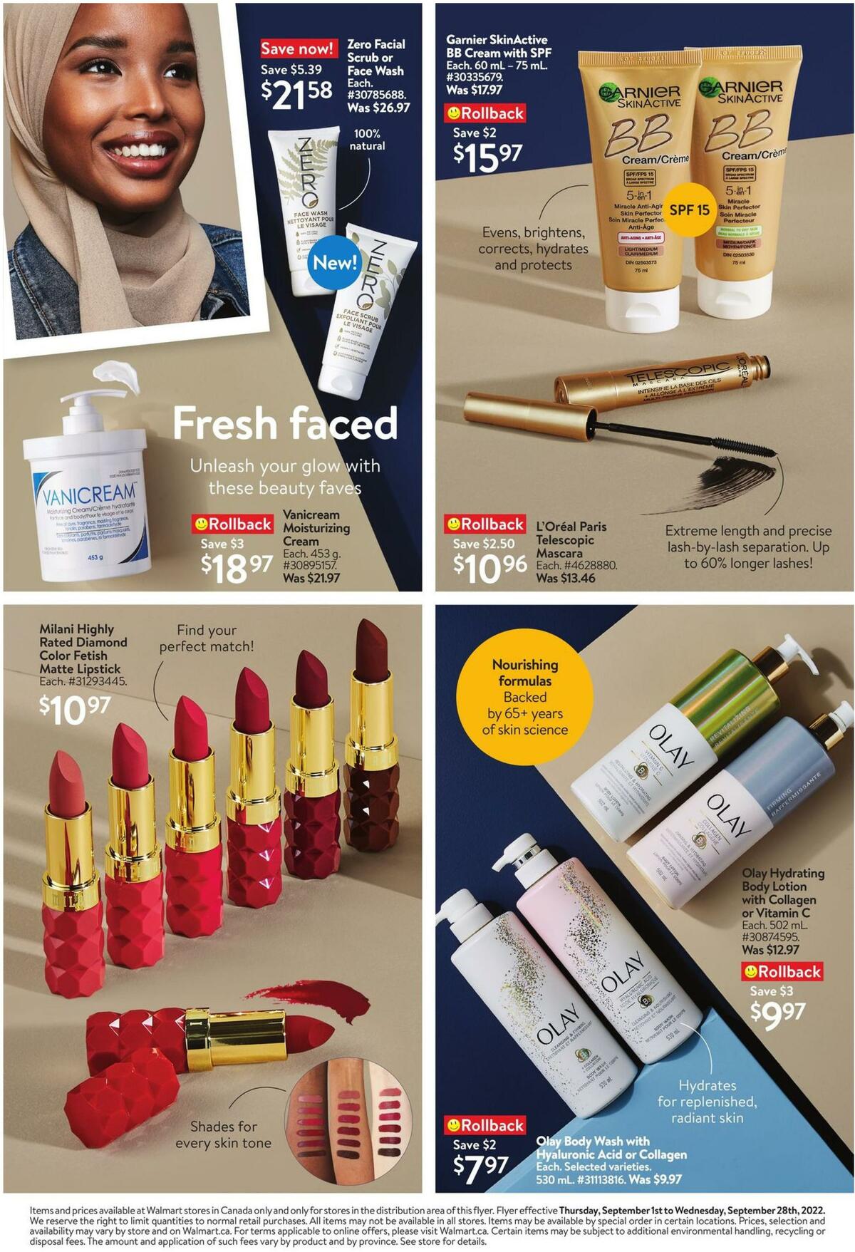 Walmart Beauty Digest Flyer from September 1